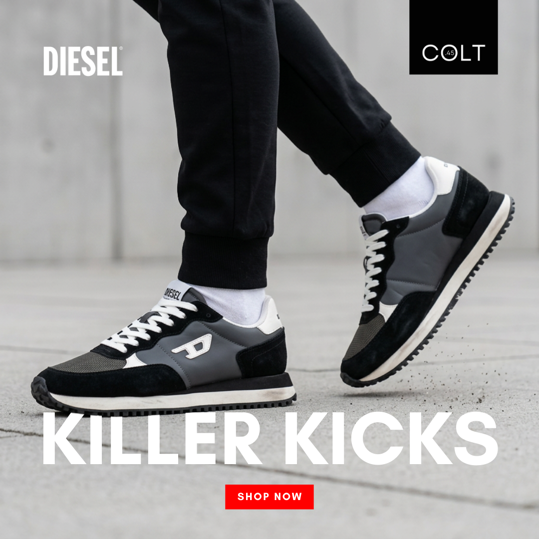 Colt45 by Al Capone Facebook ad: Diesel: Wear the Energy.