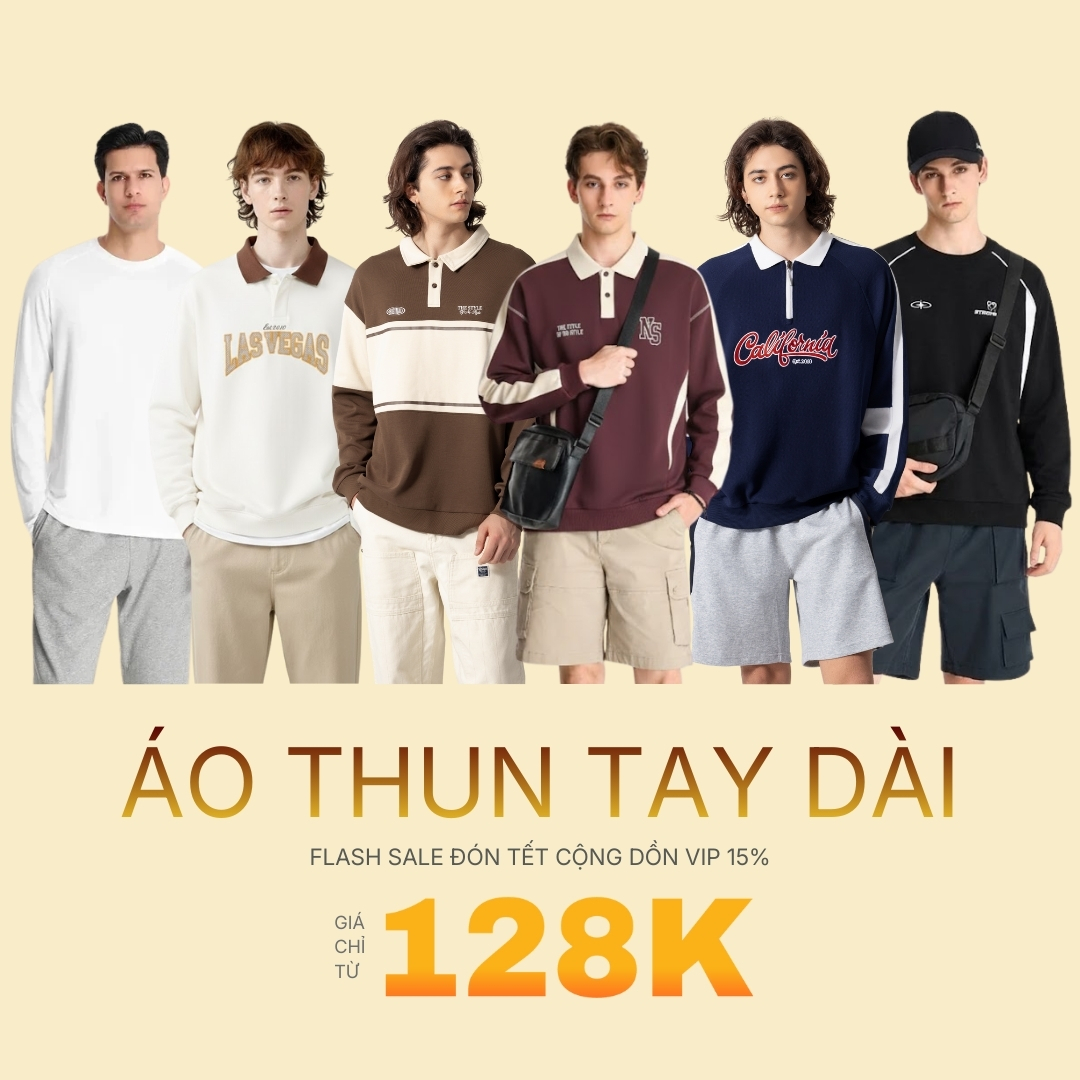YaMe Shop Facebook ad: FLASH SALE ĐÓN TẾT, ÁO THUN TAY DÀI…