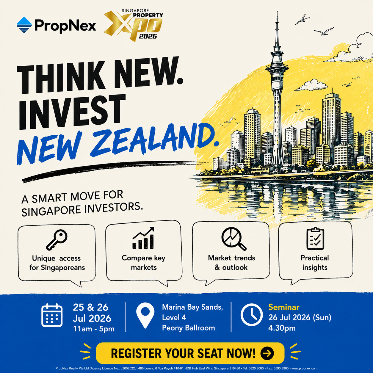 PropNex International Facebook ad: FREE SEMINAR!