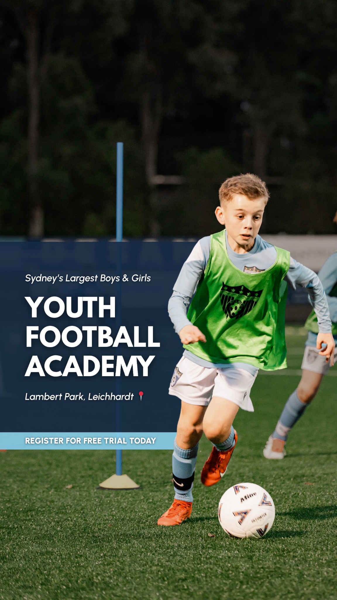 Nick Rizzo Football Academy Facebook ad