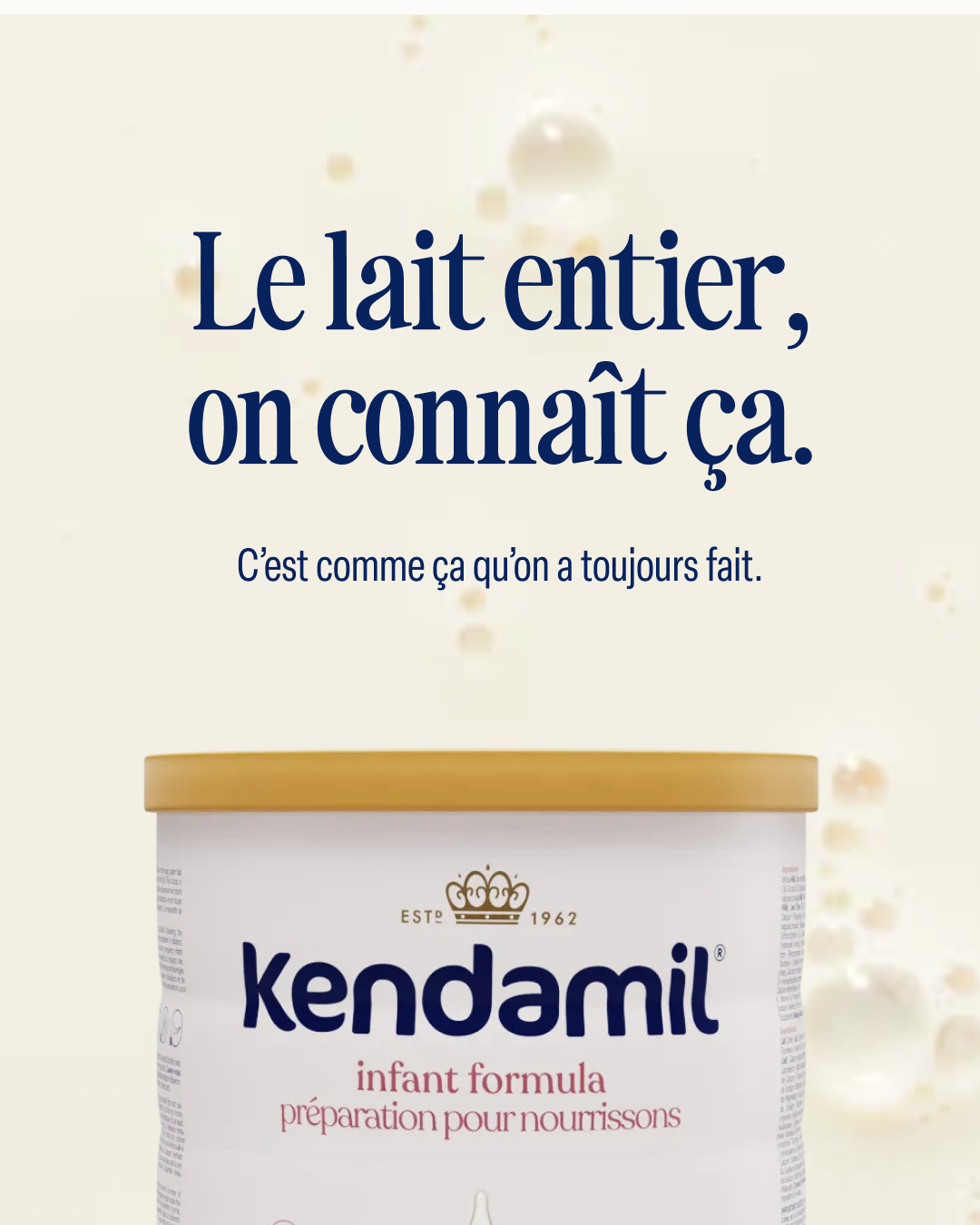 Kendamil Canada Facebook ad