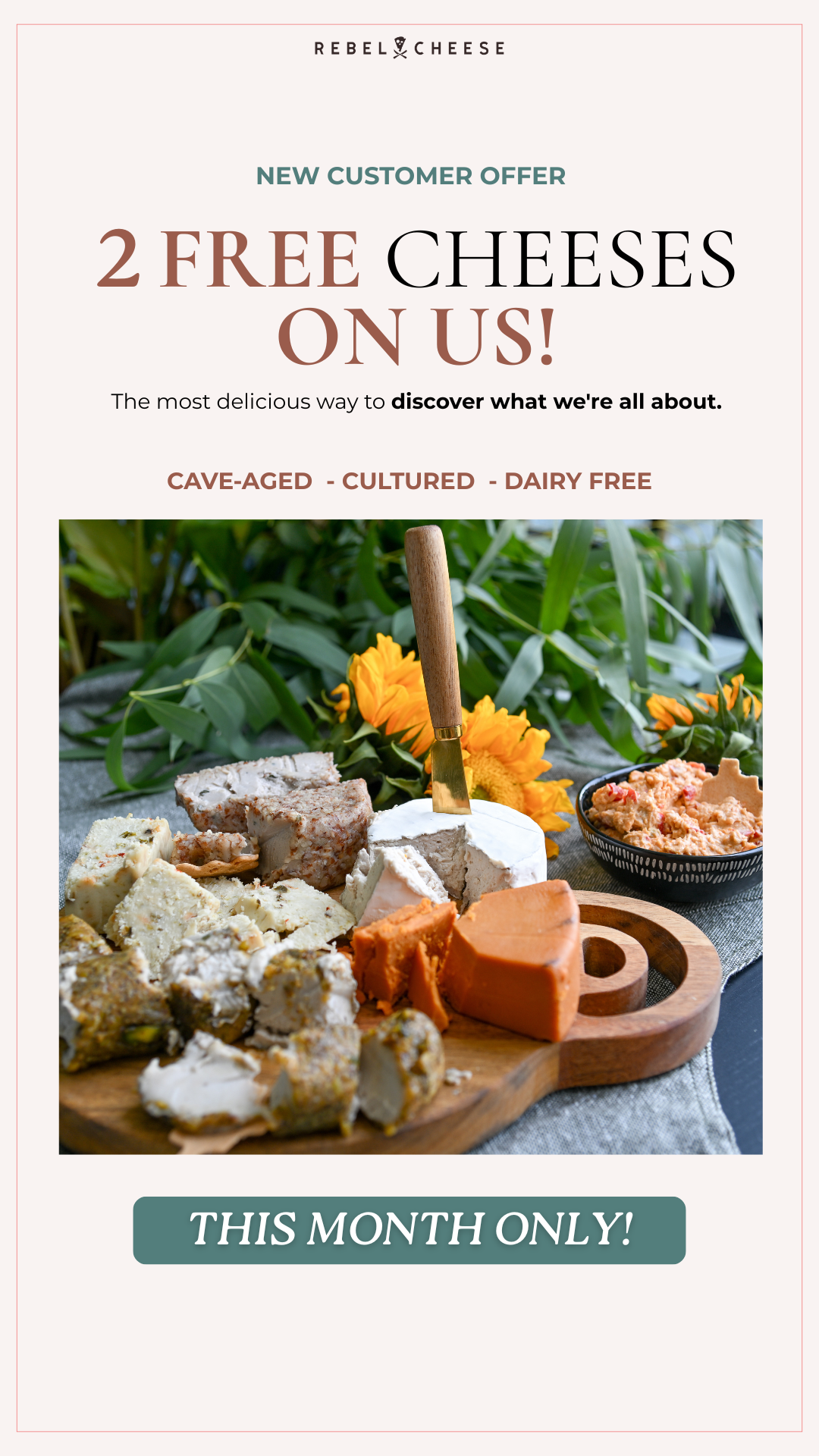 Rebel Cheese Facebook ad