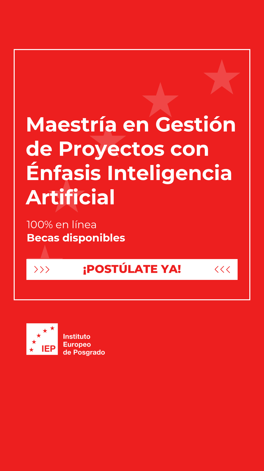 IEP México - Instituto Europeo de Posgrado Facebook ad