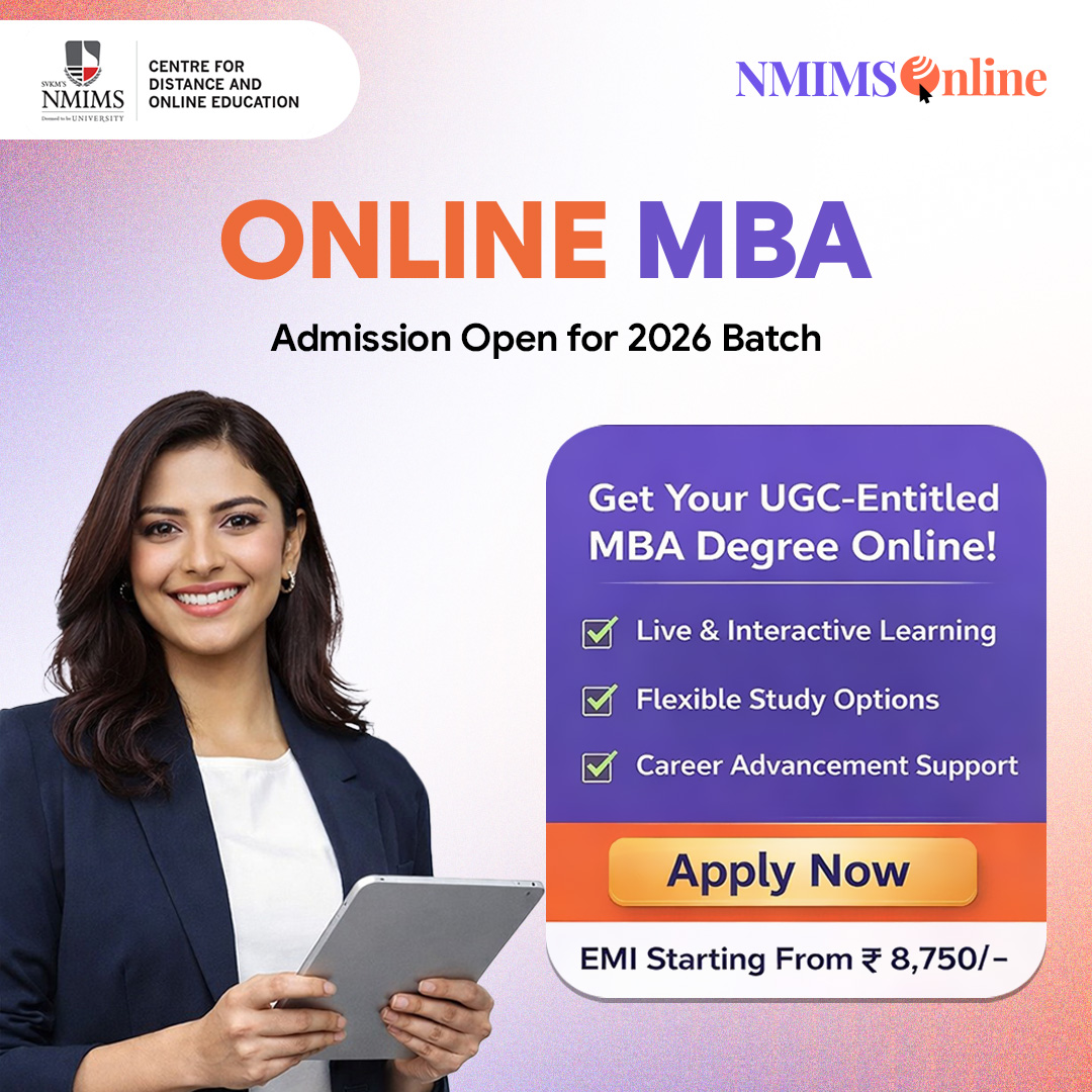 Learning Routes Facebook ad: Choose a Trusted Online MBA, NMIMS
