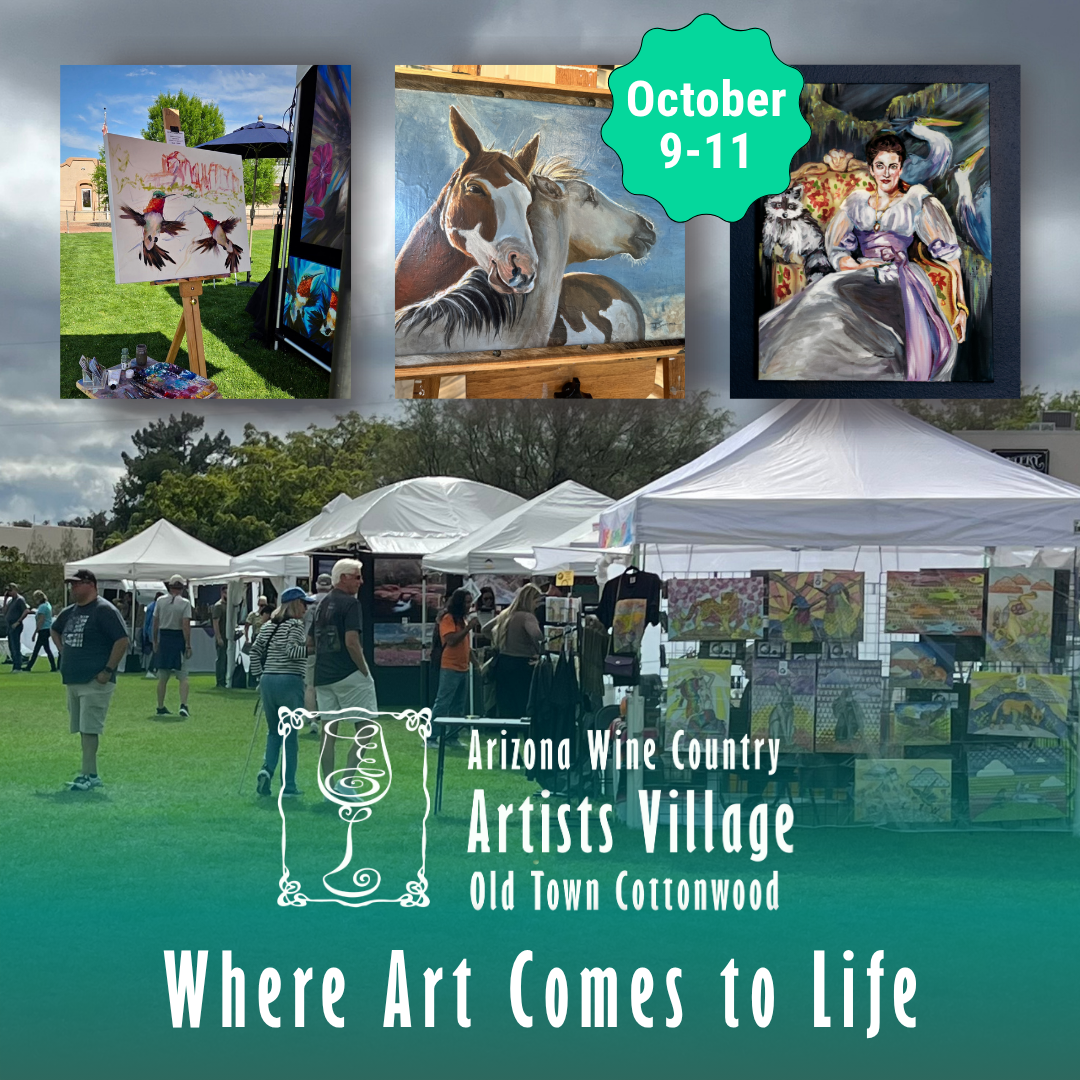 Arizona Wine Country Artists Village Facebook ad