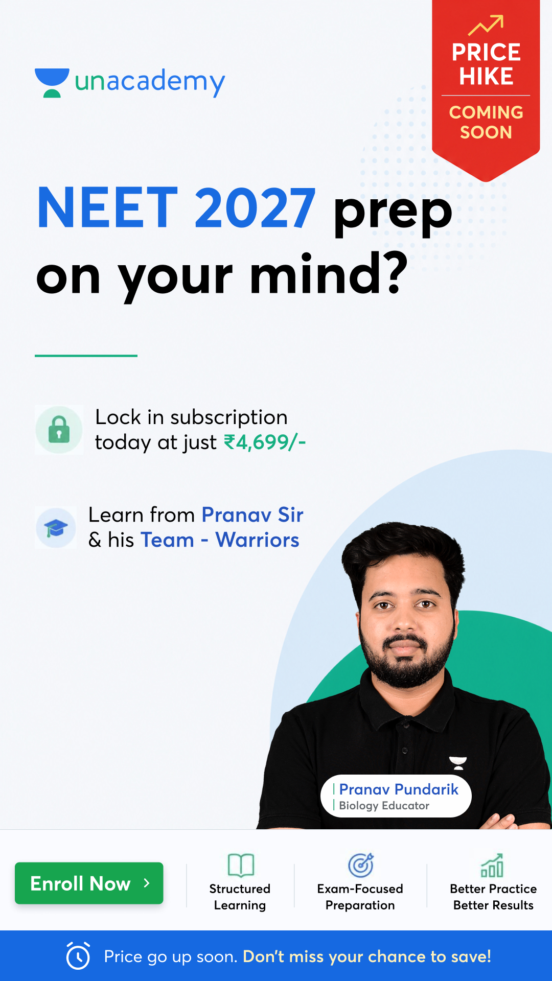 Unacademy Facebook ad