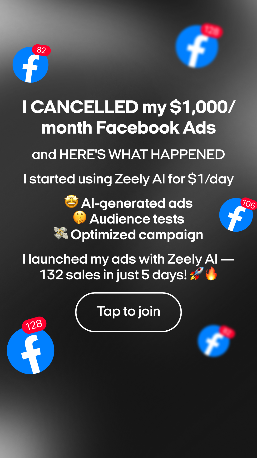 Zeely Facebook ad