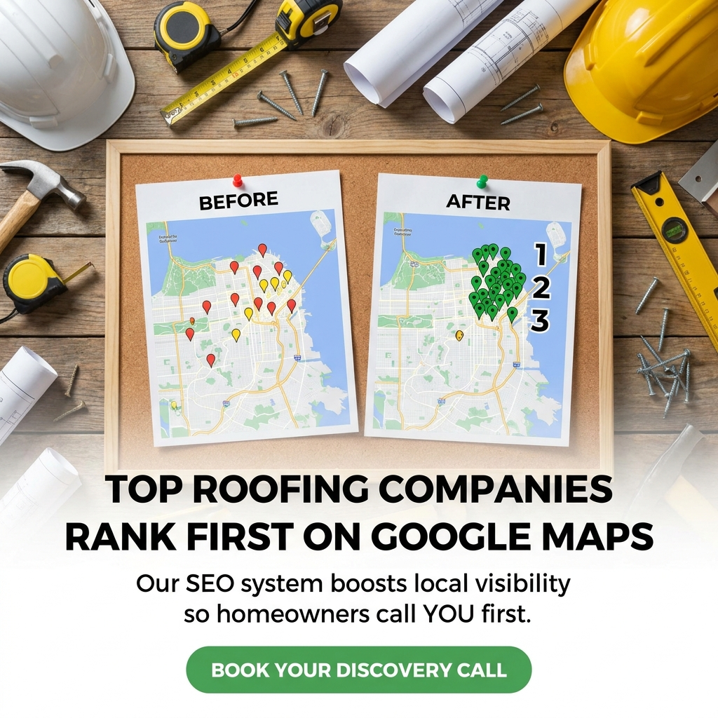 Phoenix AI Partner Facebook ad: Get Found First on Google Maps and Book More Roofing Jobs
