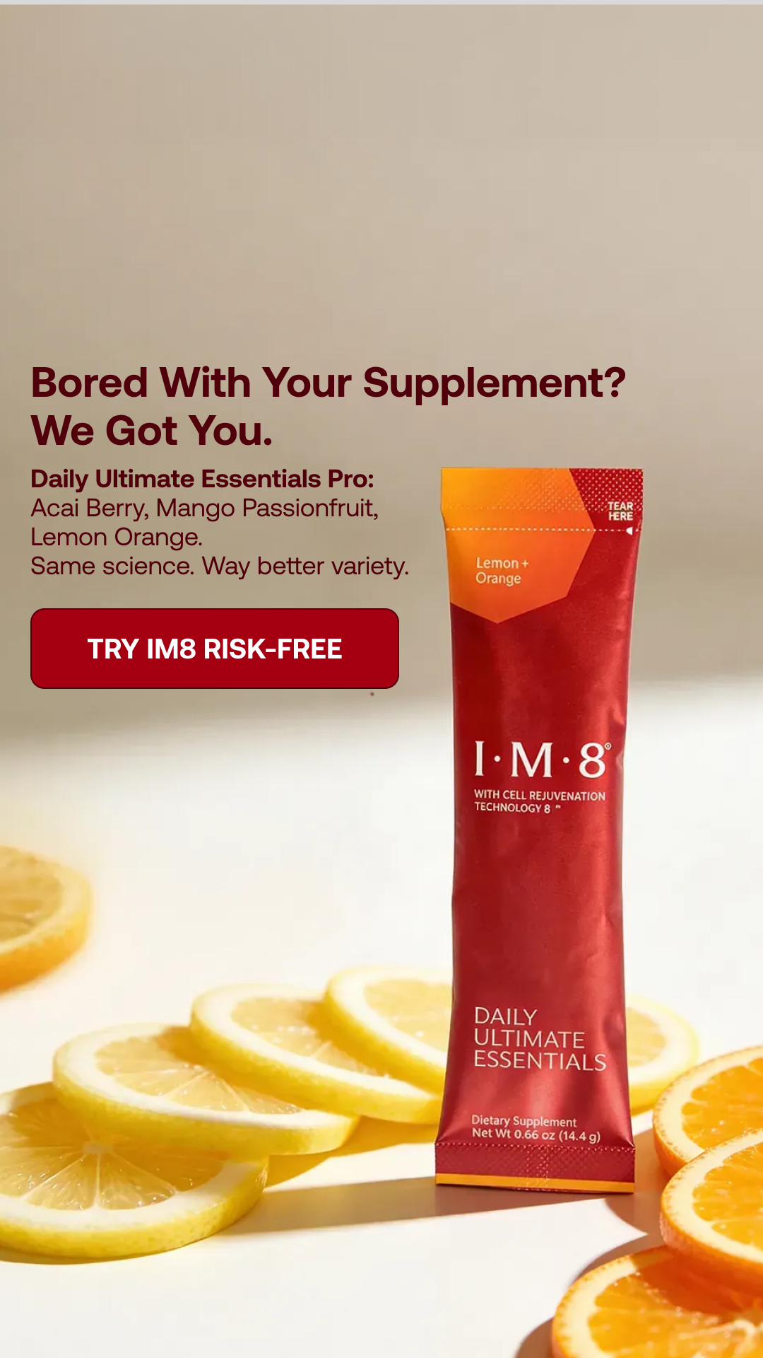 IM8 Health Facebook ad