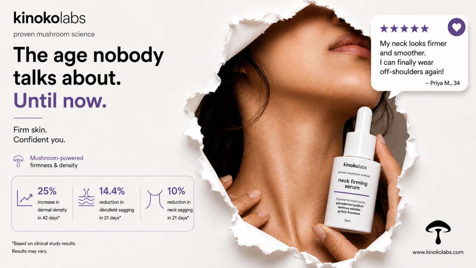 Kinoko.labs Facebook ad