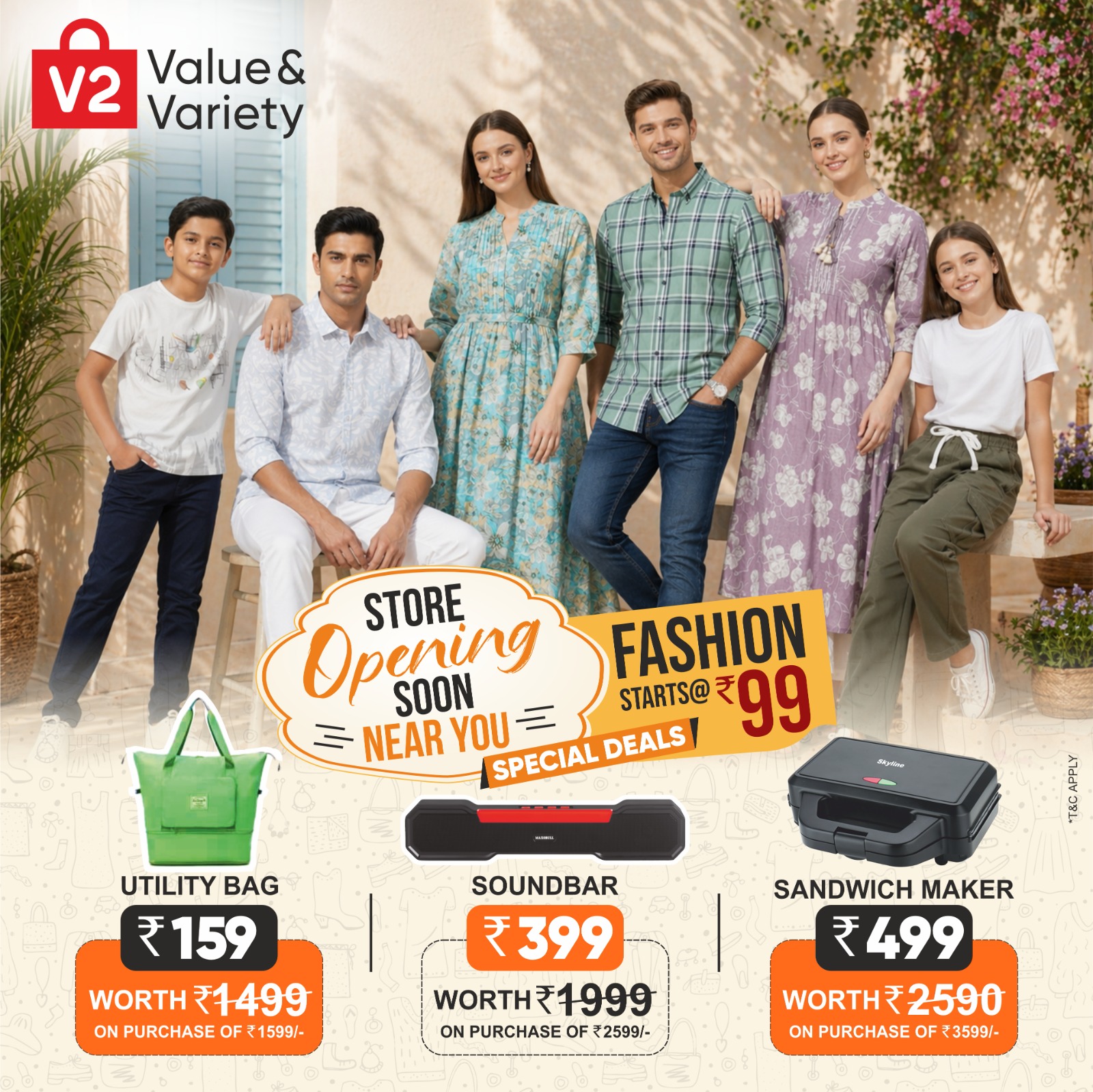 V2Kart.com Facebook ad: V2Retail Ltd.