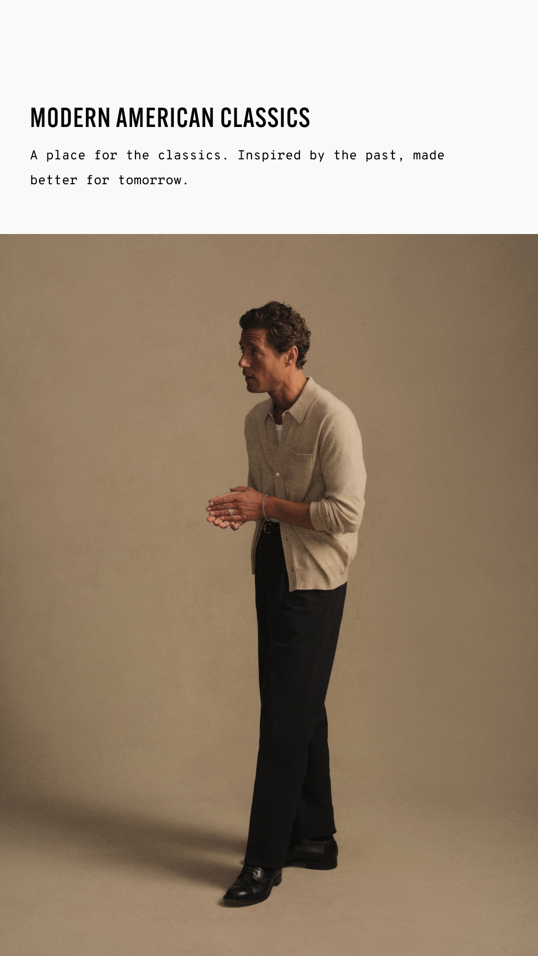 Buck Mason Facebook ad