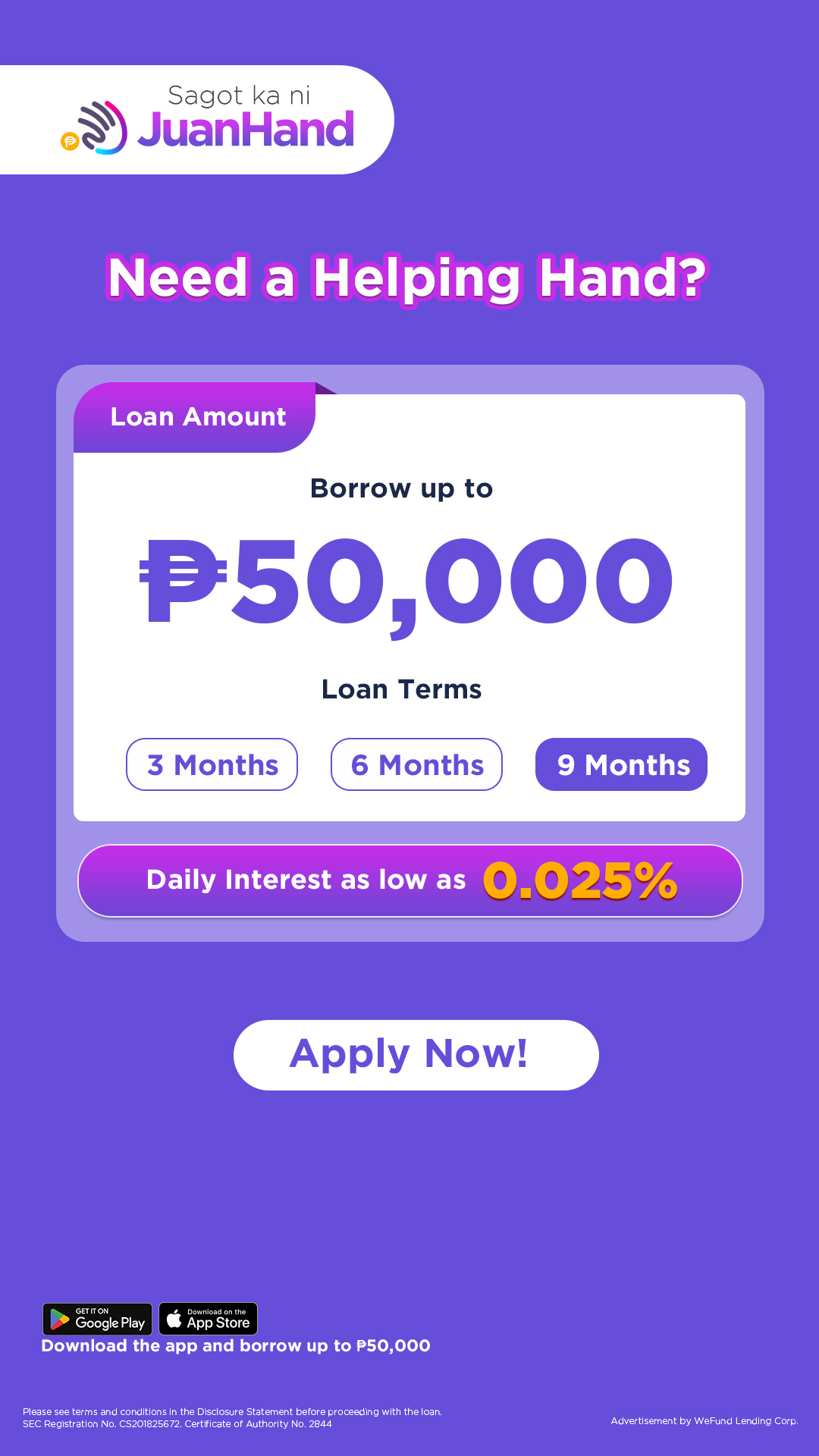 JuanHand Facebook ad
