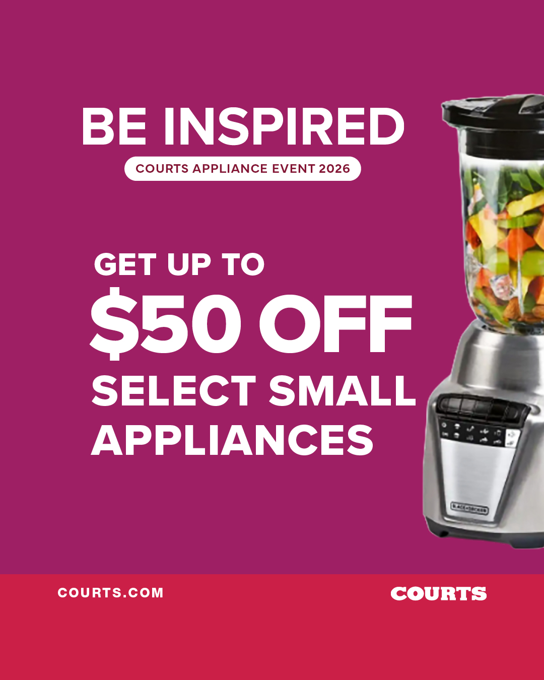 Courts Belize Facebook ad: Upgrade your kitchen for less!