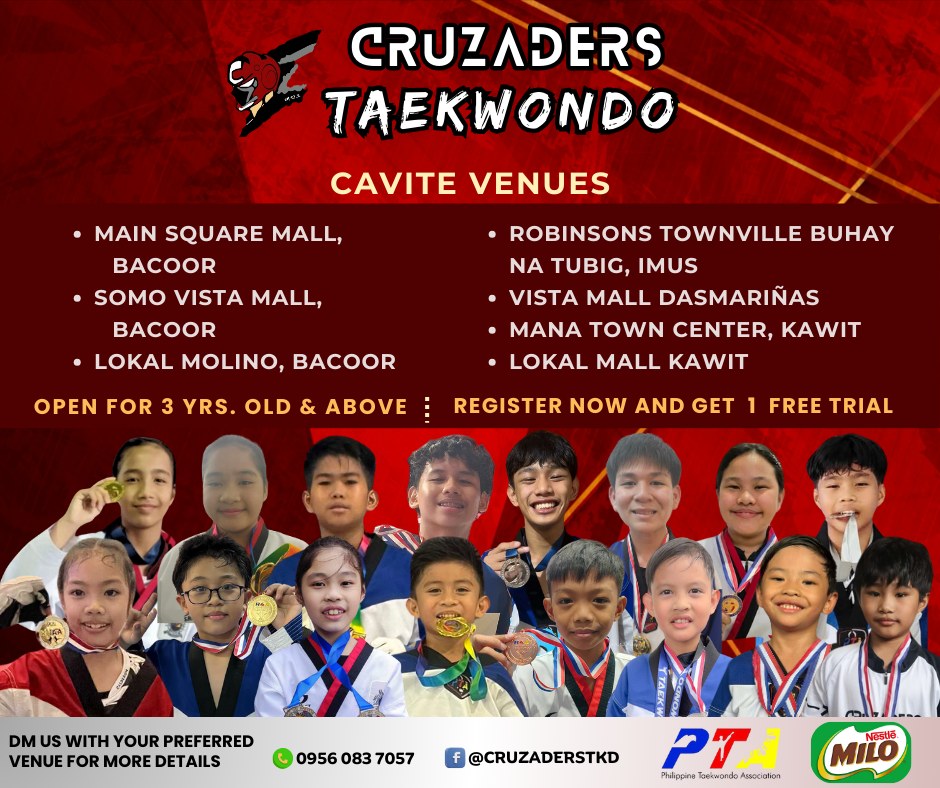 Cruzaders TKD Facebook ad: Join Cruzaders Taekwondo and learn vital self-defense…