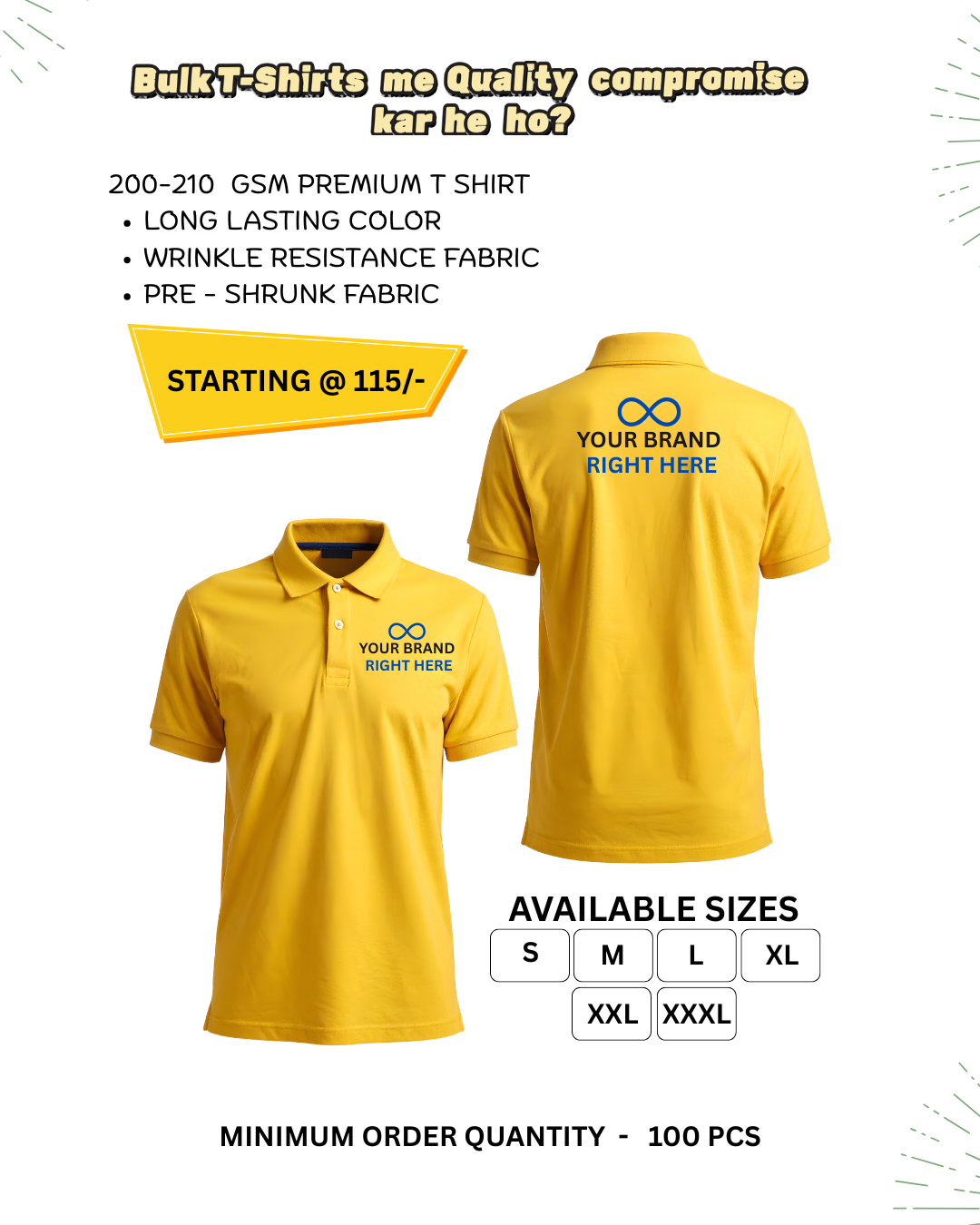 Rajhanscorporateapparels Facebook ad: Upgrade your team’s look with premium corporate apparel…