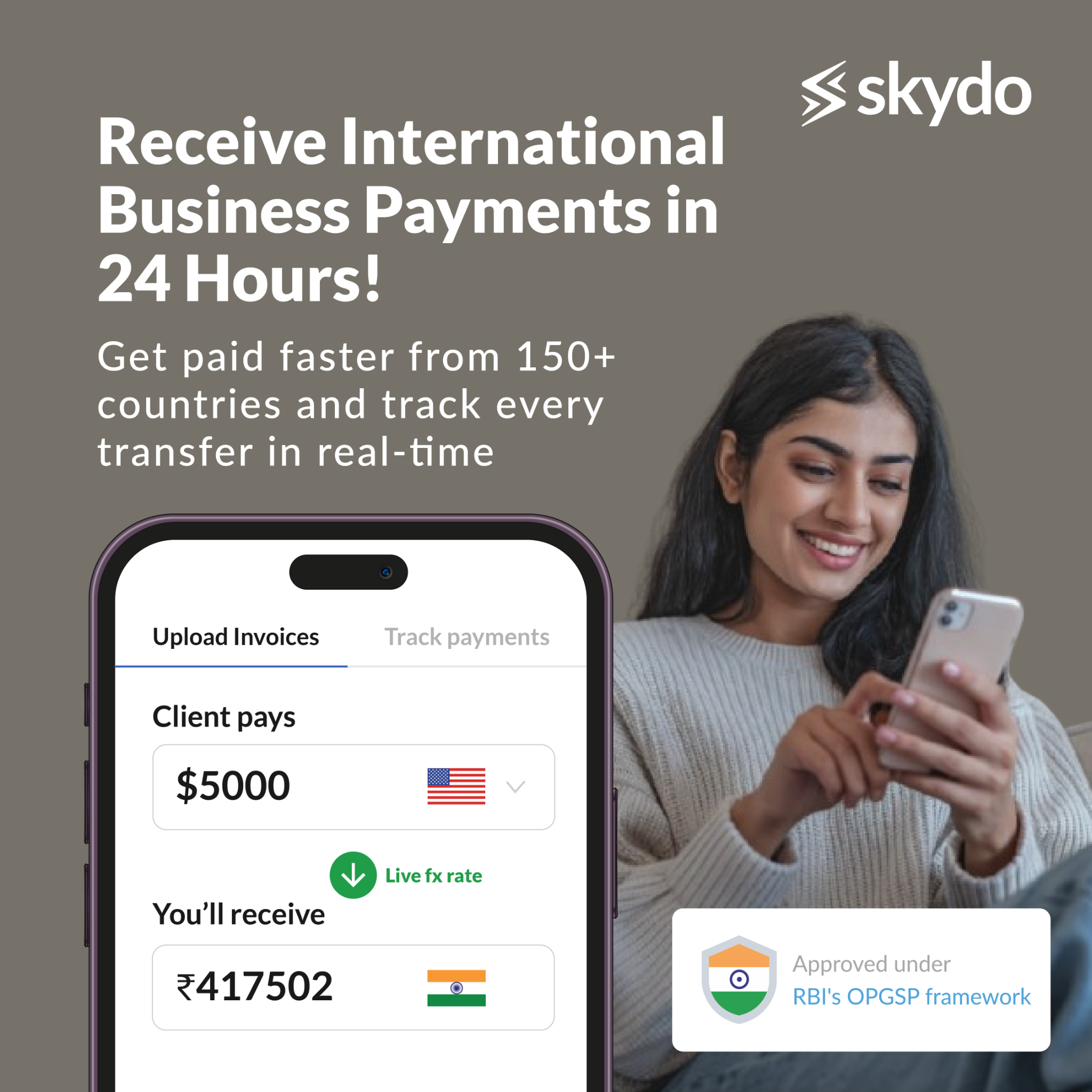 Skydo Facebook ad