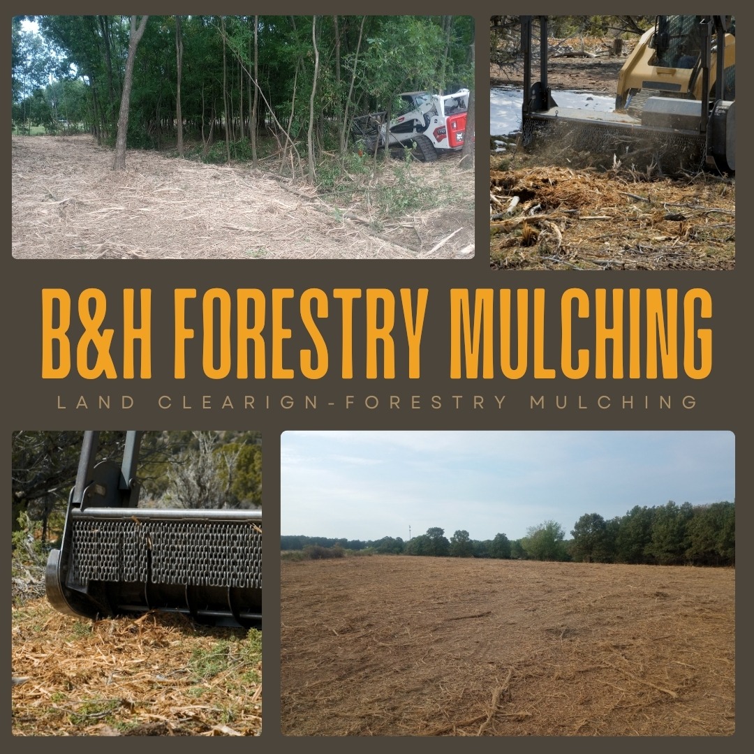 B&H Forestry Mulching & Land Clearing LLC Facebook ad: Oklahoma Land Owners Trust Us