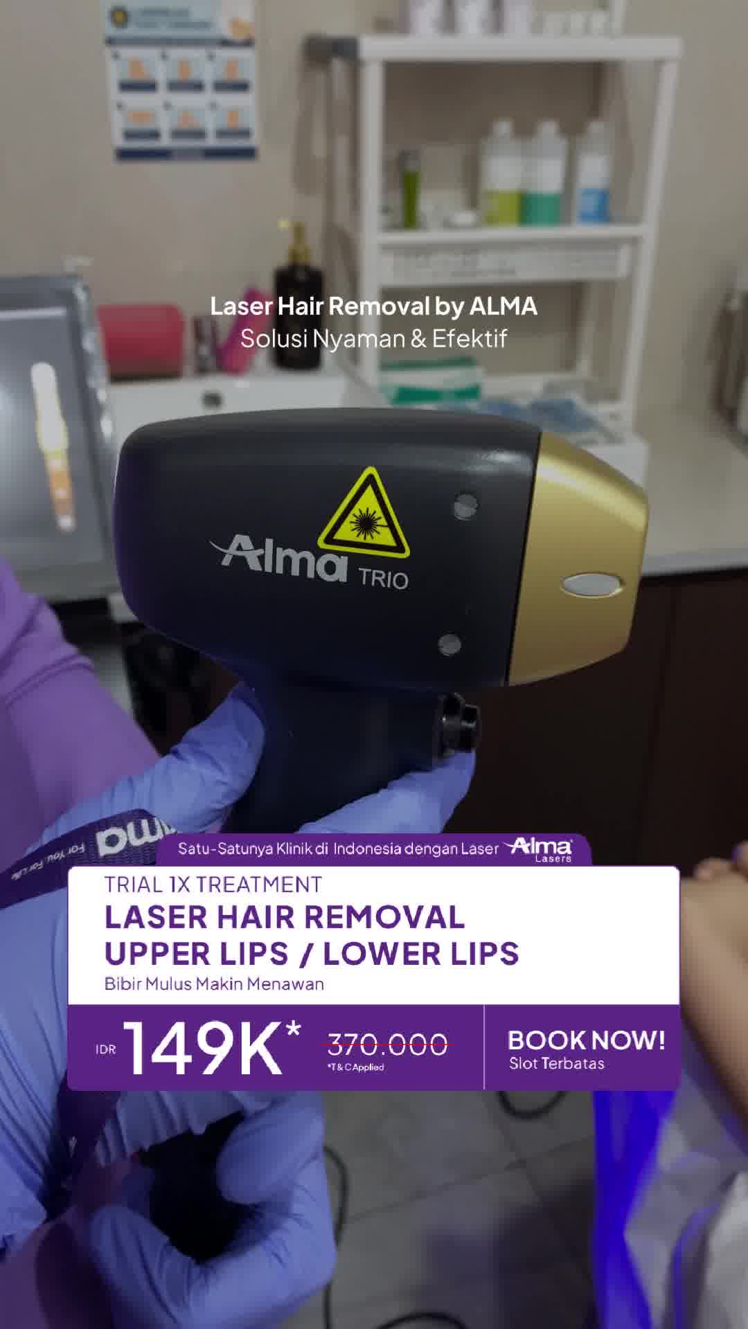 De-Hair Laser Hair Removal Facebook ad: Ambil promo ini sekarang
