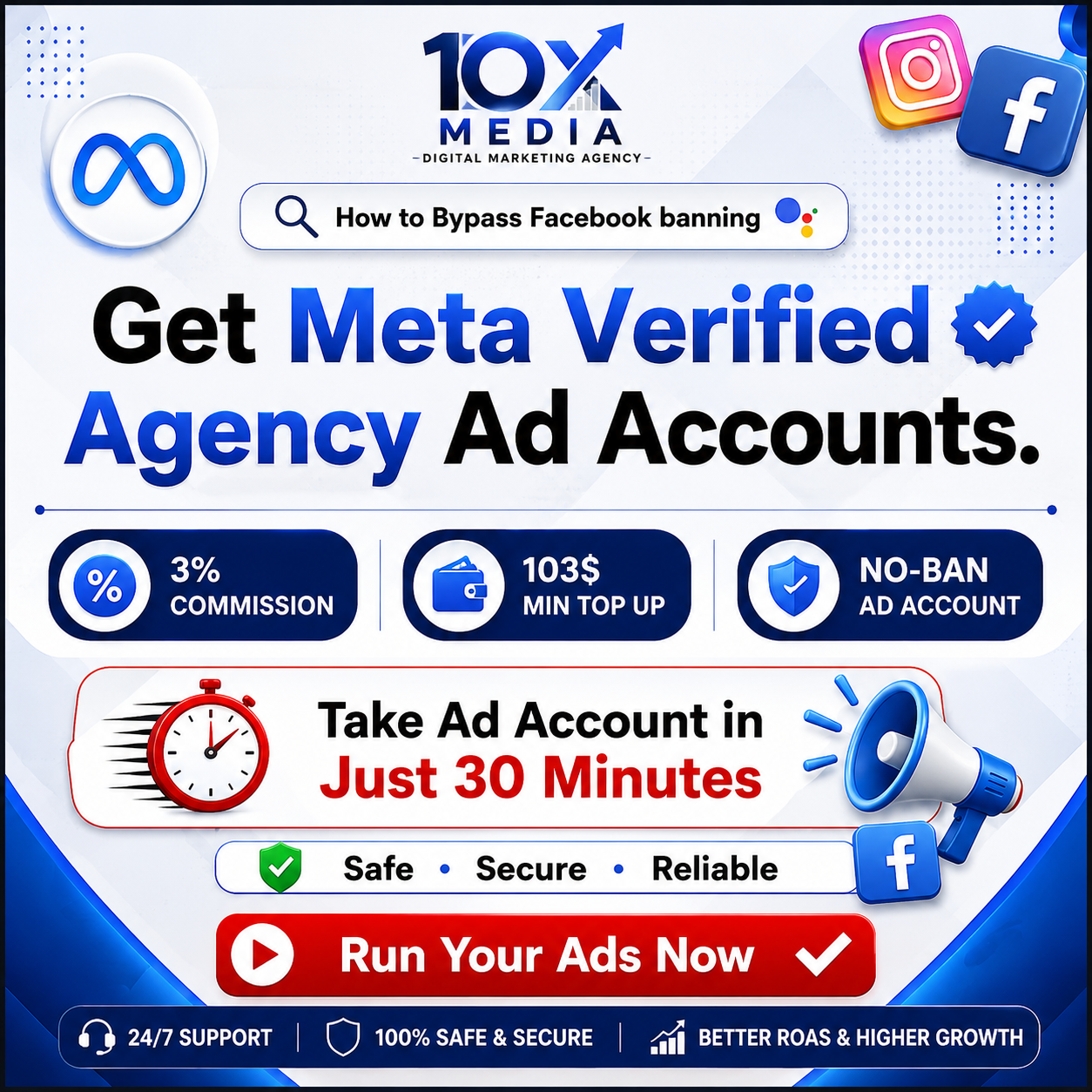 The 10X Media Facebook ad