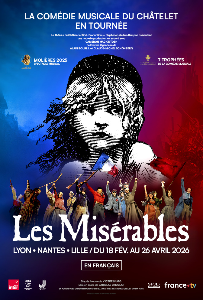 Les Misérables FR Facebook ad: Et pendant que Paris se prépare… la tournée…