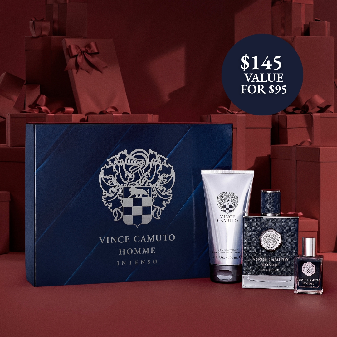Vince Camuto Facebook ad: Homme Intenso Gift Set
