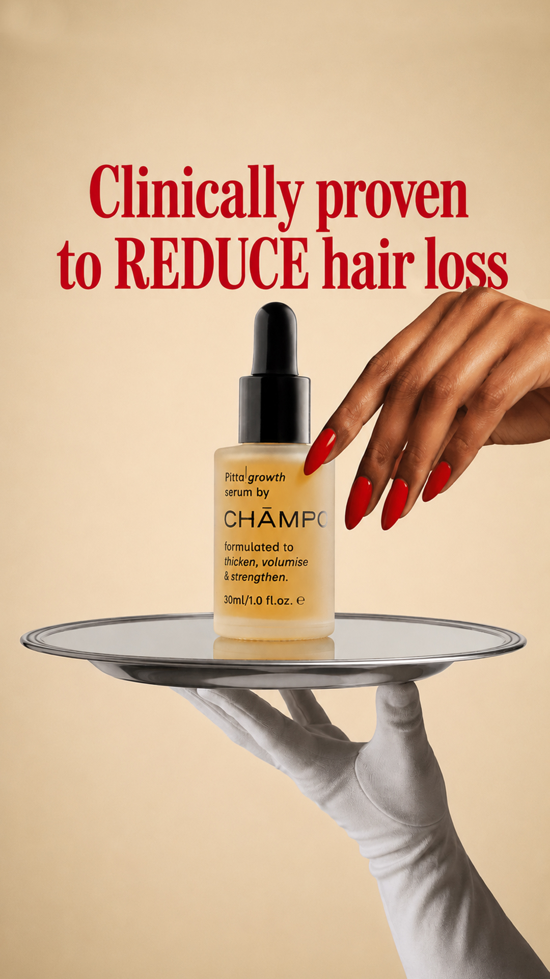 Chāmpo Haircare Facebook ad