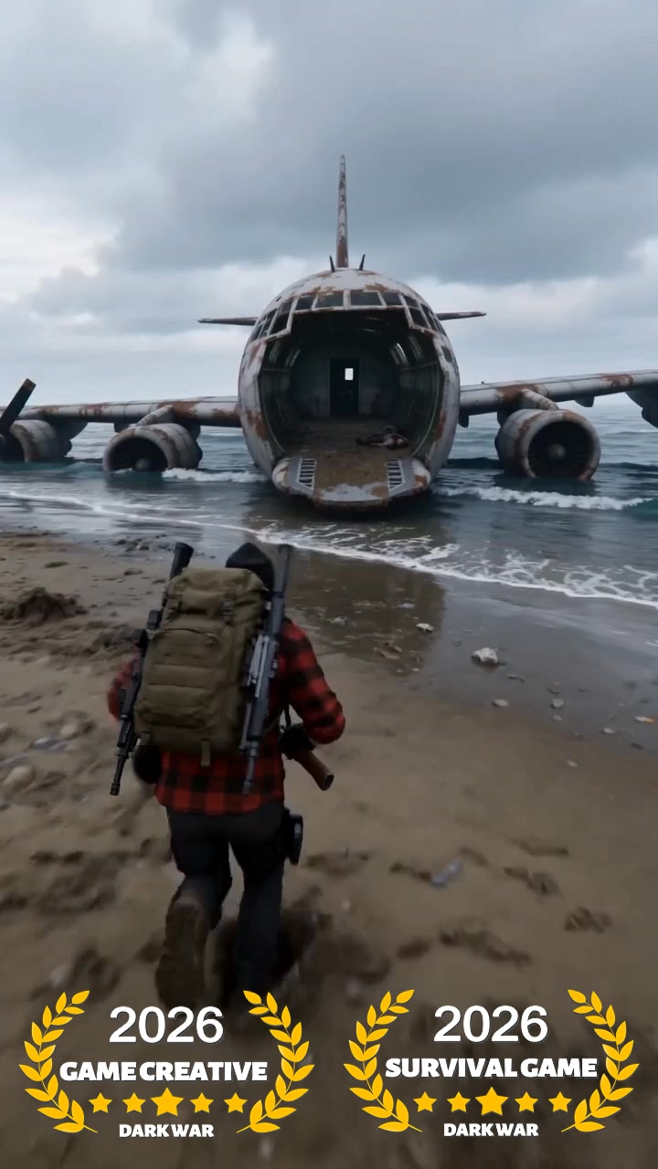 Dark War Survival Mobile Facebook ad: Survival of the fittest in a post-apocalyptic wasteland.