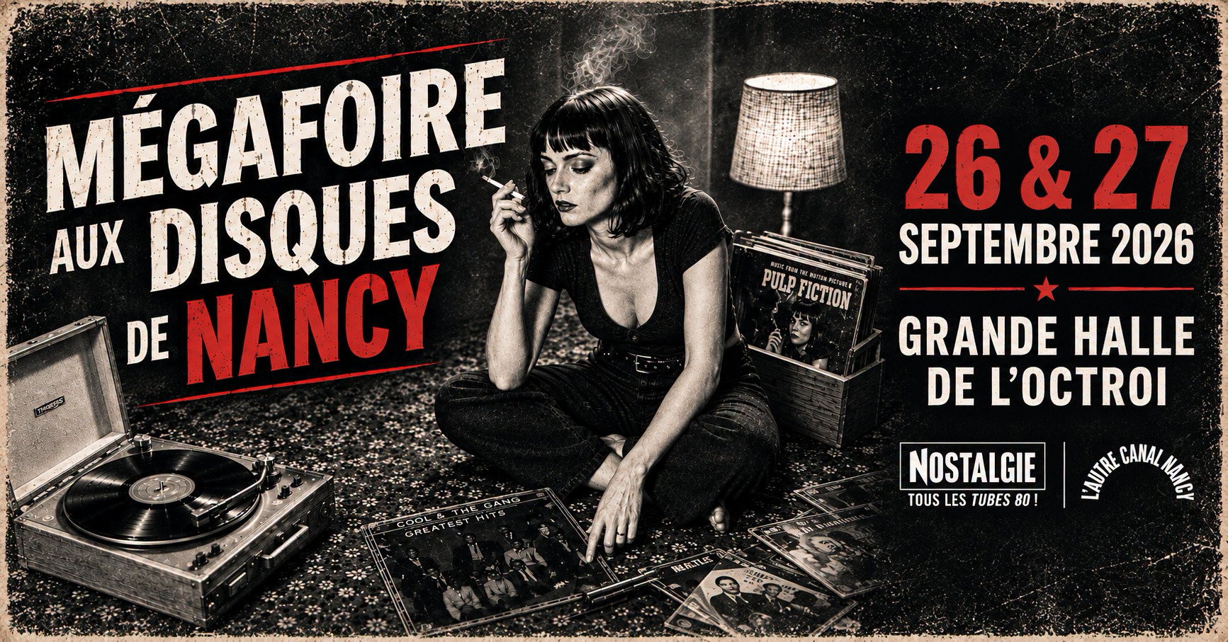 La Face Cachée Facebook ad: Mega-Foire aux disques de Nancy, Samedi 26 & Dimanche 27…