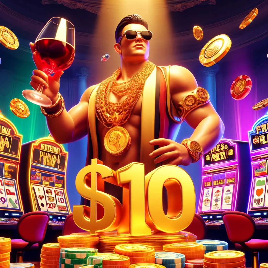 Golden Pig Online Slots Fish Table Games Facebook ad: Free Play $10