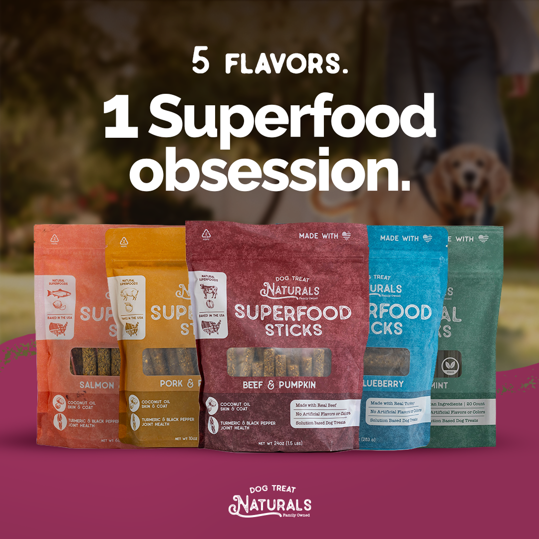 Dog Treat Naturals Facebook ad: Ingredients that take care of what you love…