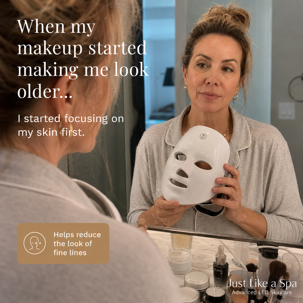 Just Like a Spa Facebook ad: When Makeup Stops Helping…