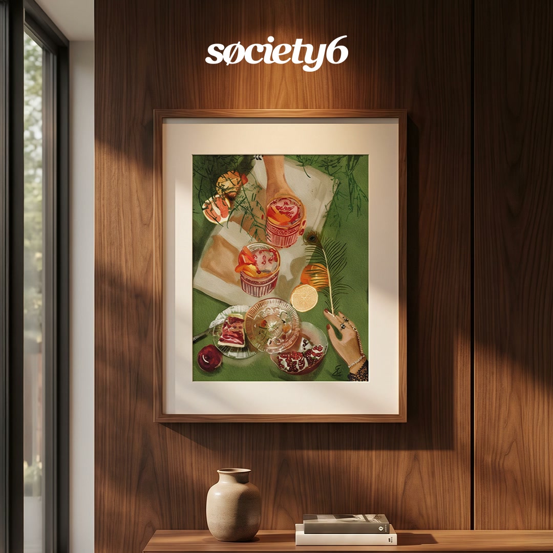 Society6 Facebook ad: Vibrant Energy For Your Room