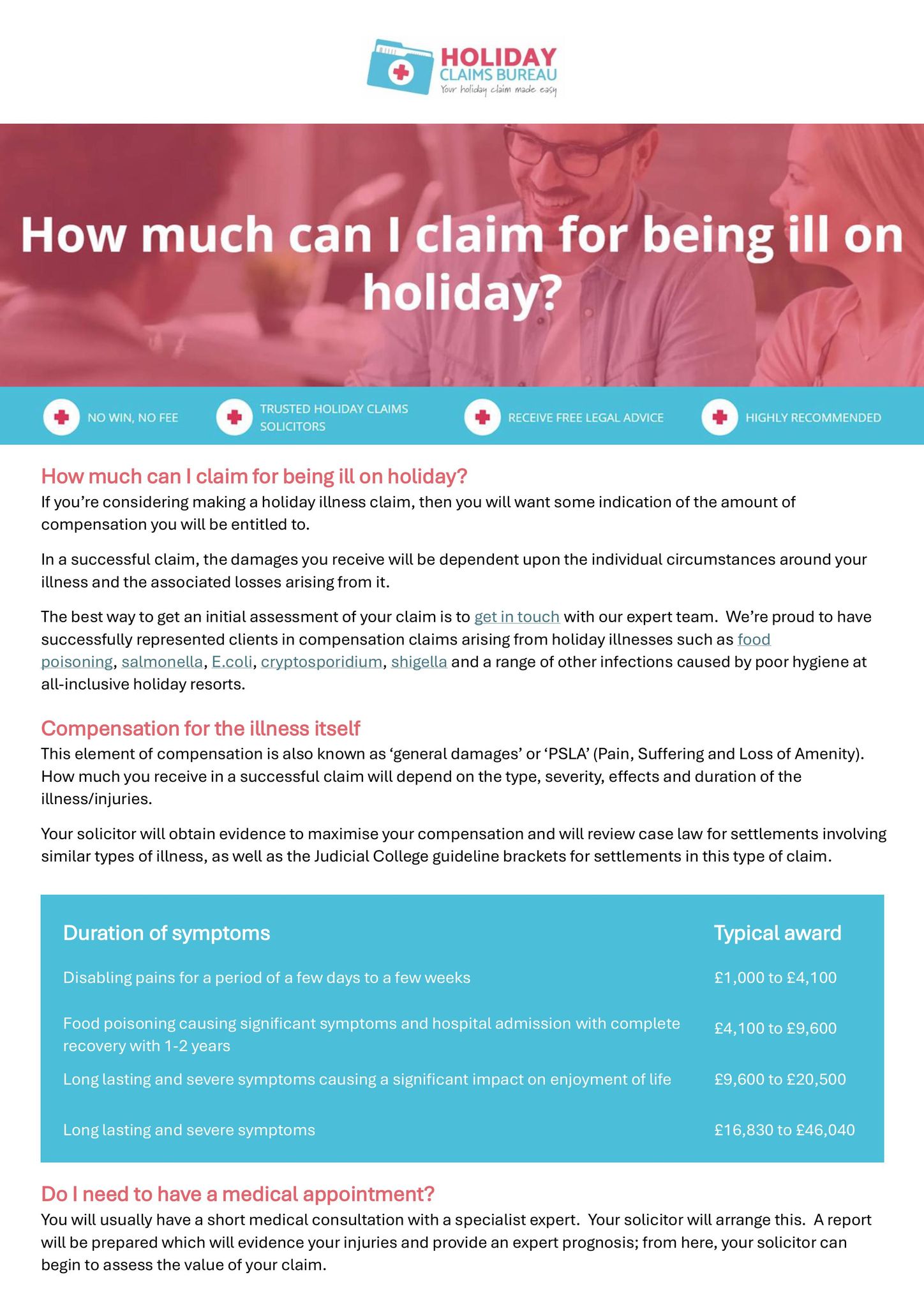 Holiday Claims Bureau Facebook ad: Holiday Accident Claims | Illness Claims | Holiday Claims…