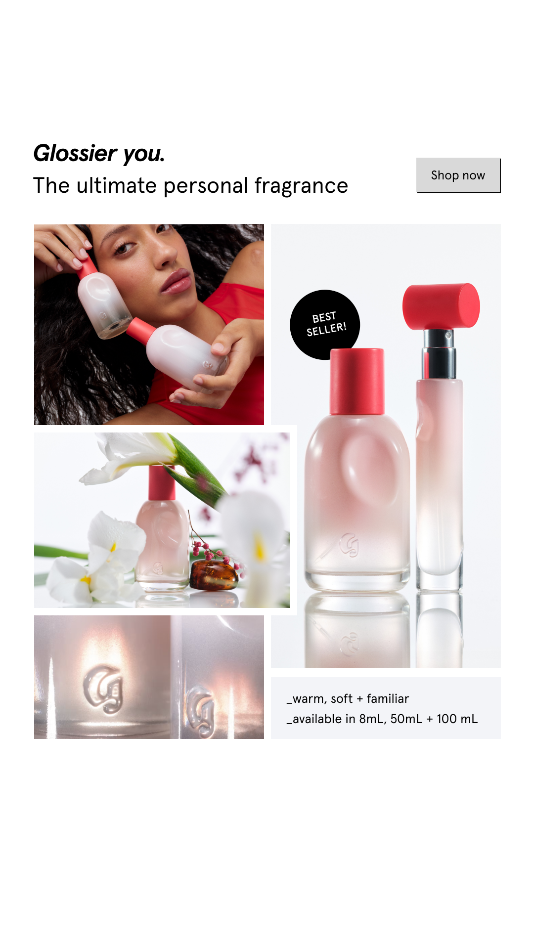 Glossier Facebook ad