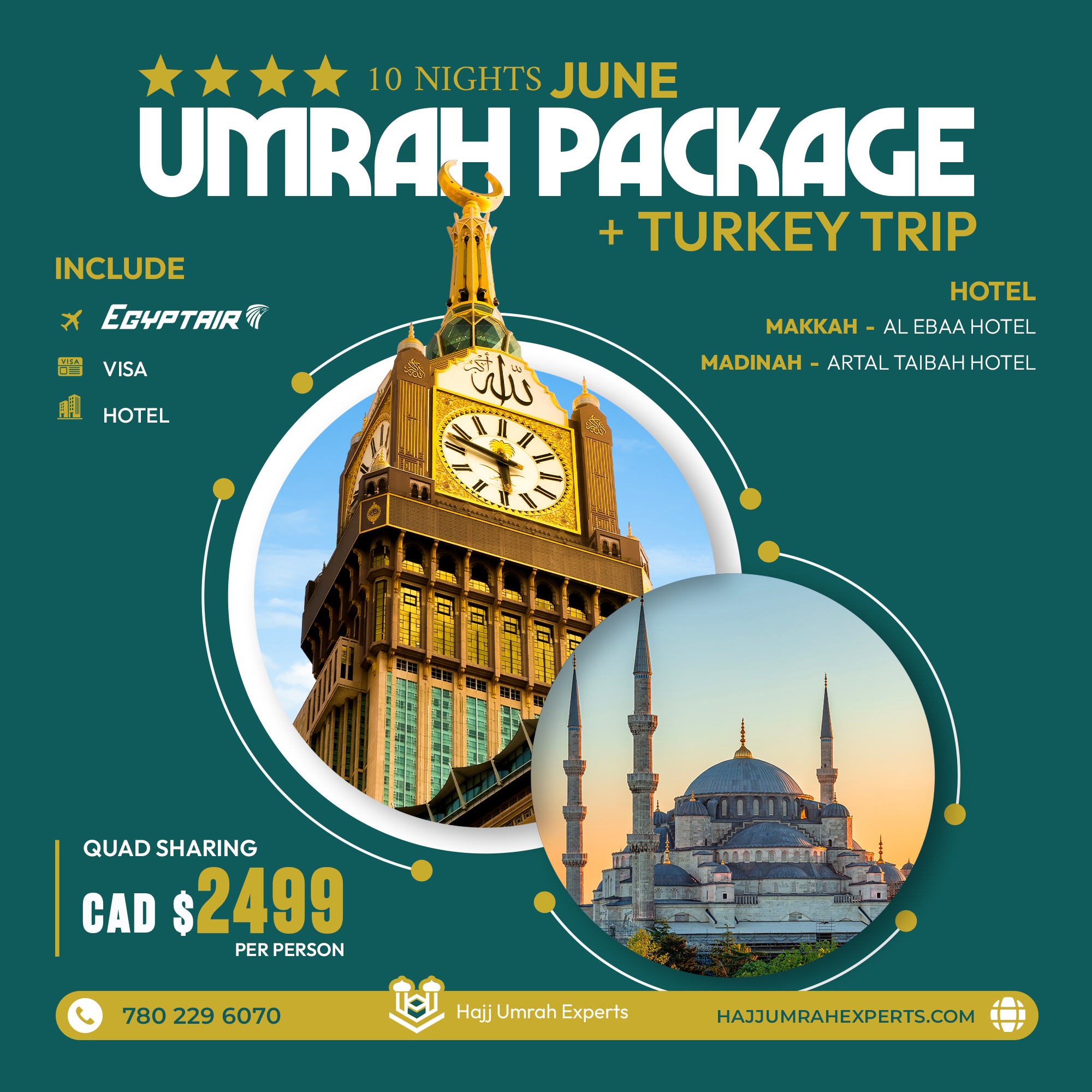 Hajj Umrah Experts Facebook ad: ๐๐ฎ๐ง๐ ๐๐ฆ๐ซ๐๐ก ๐๐๐๐ค๐๐ ๐ + ๐๐ฎ๐ซ๐ค๐๐ฒ ๐๐ซ๐ข๐ฉโฆ