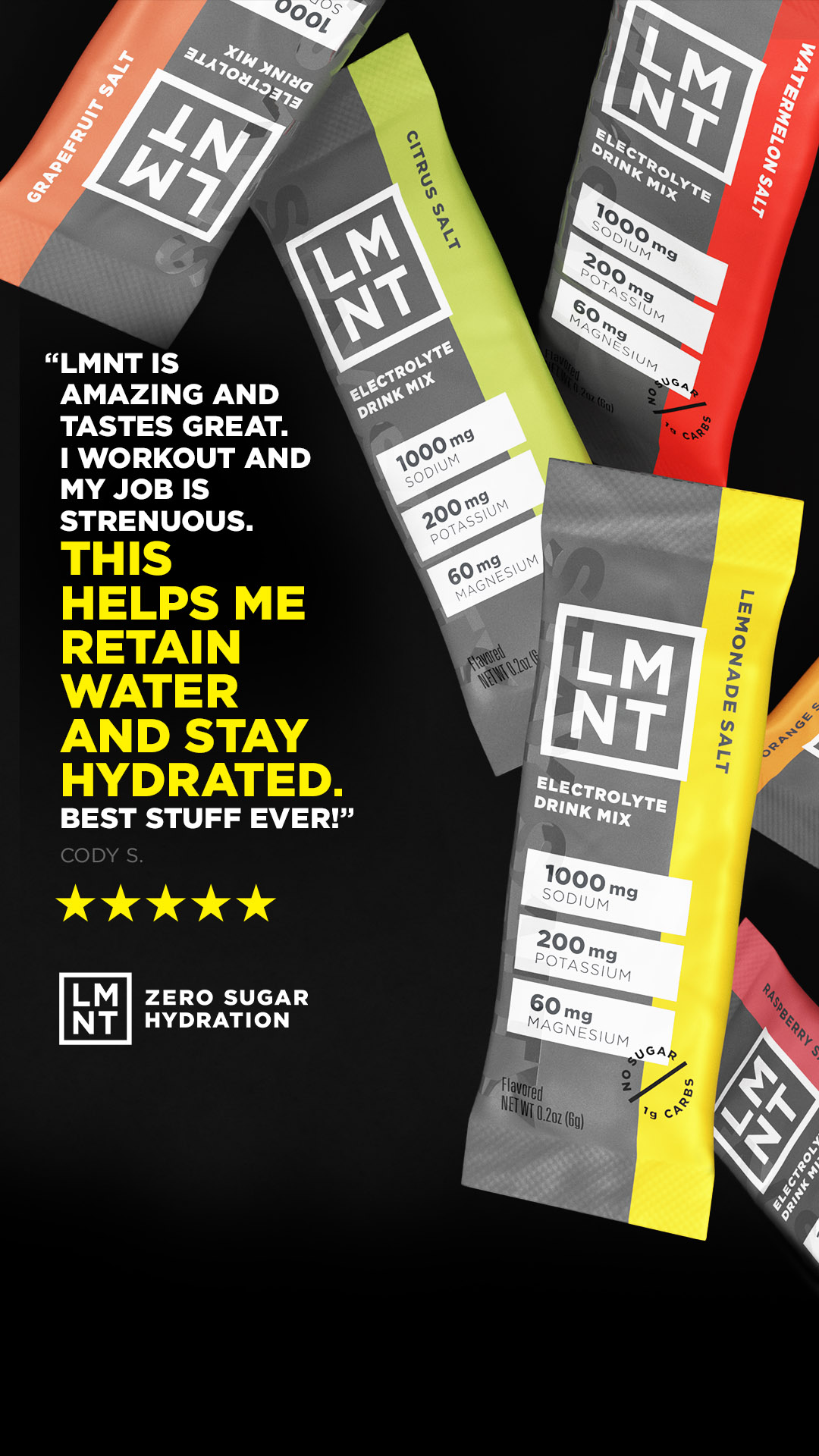DrinkLMNT Facebook ad: Hydration That Keeps You Going
