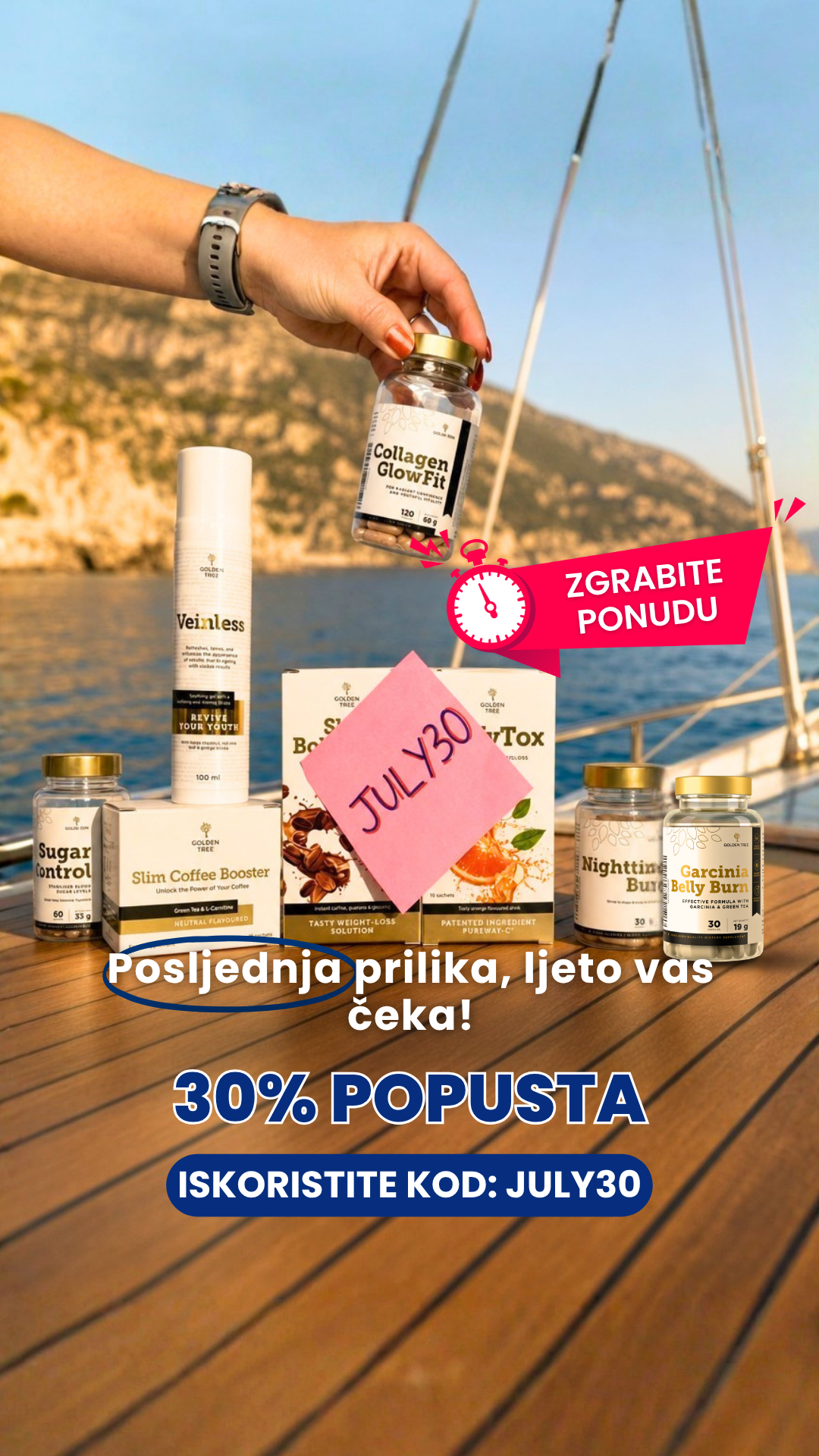 Golden Tree Hrvatska Facebook ad: Ljetni favoriti 30 % povoljnije