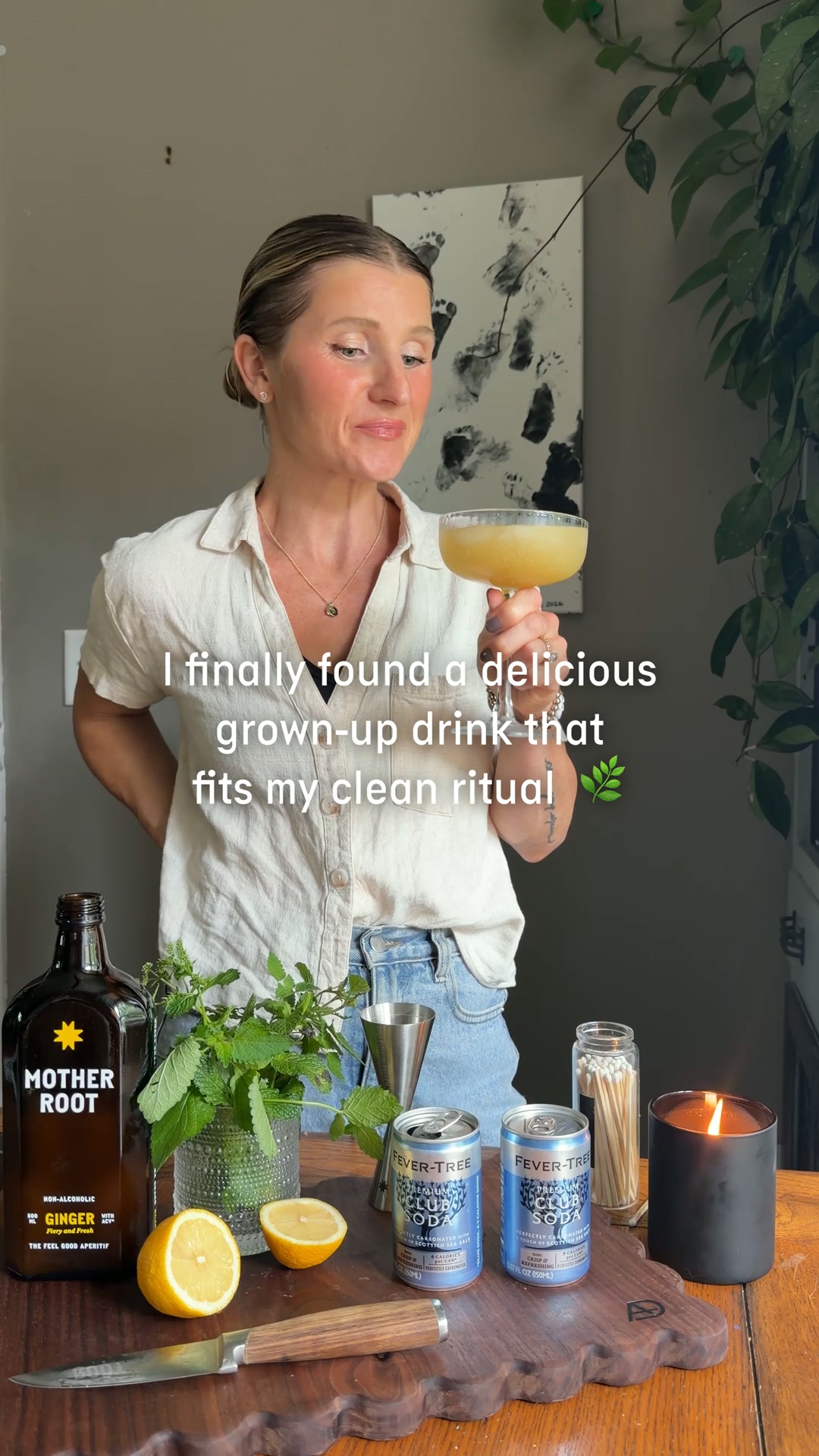 Mother Root Drinks Facebook ad: 0.1% ABV Non-Alcoholic Aperitif