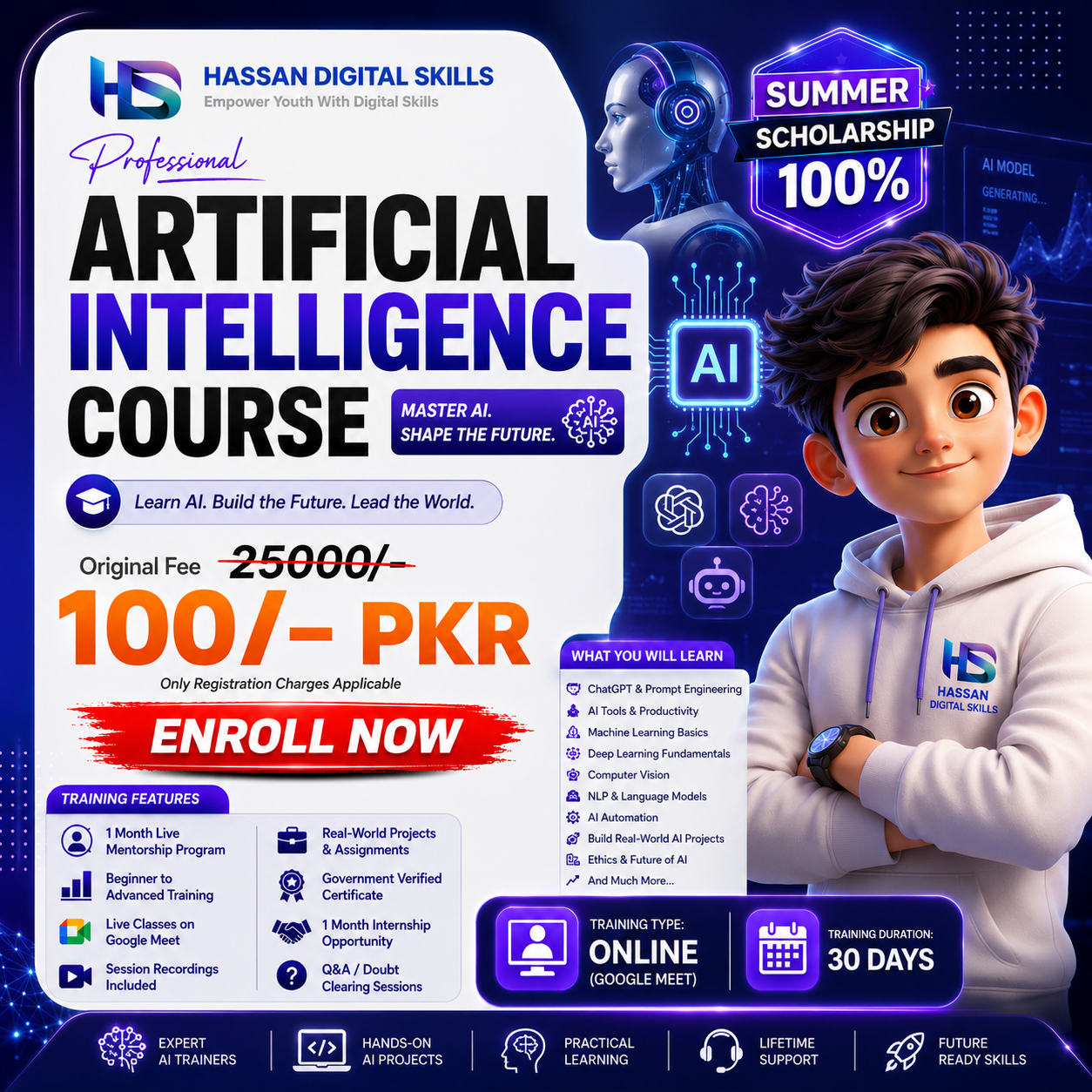 Hassan Digital Skills  Facebook ad