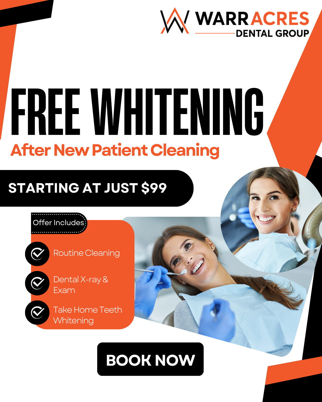 Warr Acres Dental Group Facebook ad: We love welcoming new smiles! Get a gentle, thorough…