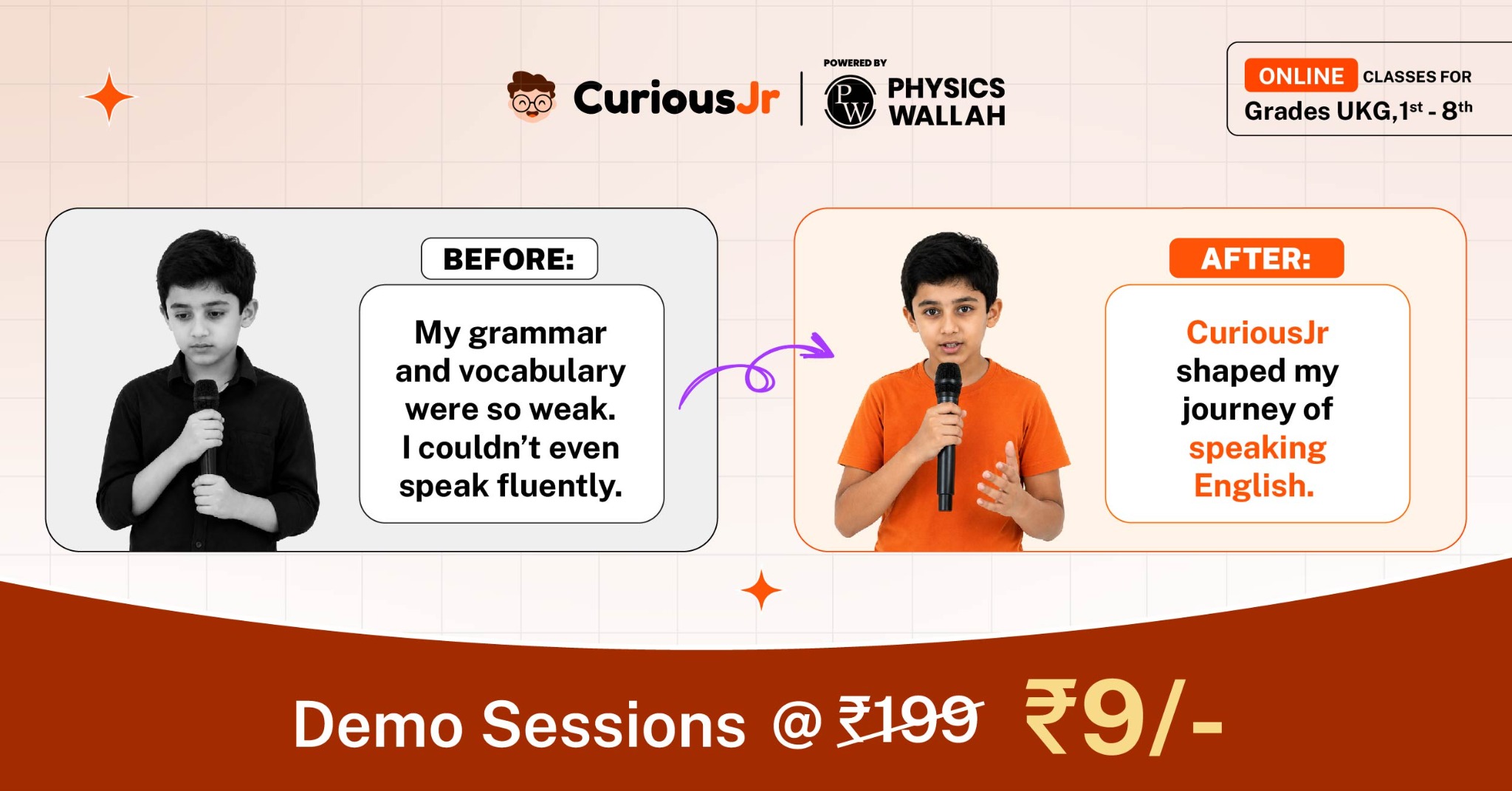 Curious Jr. by PhysicsWallah Facebook ad