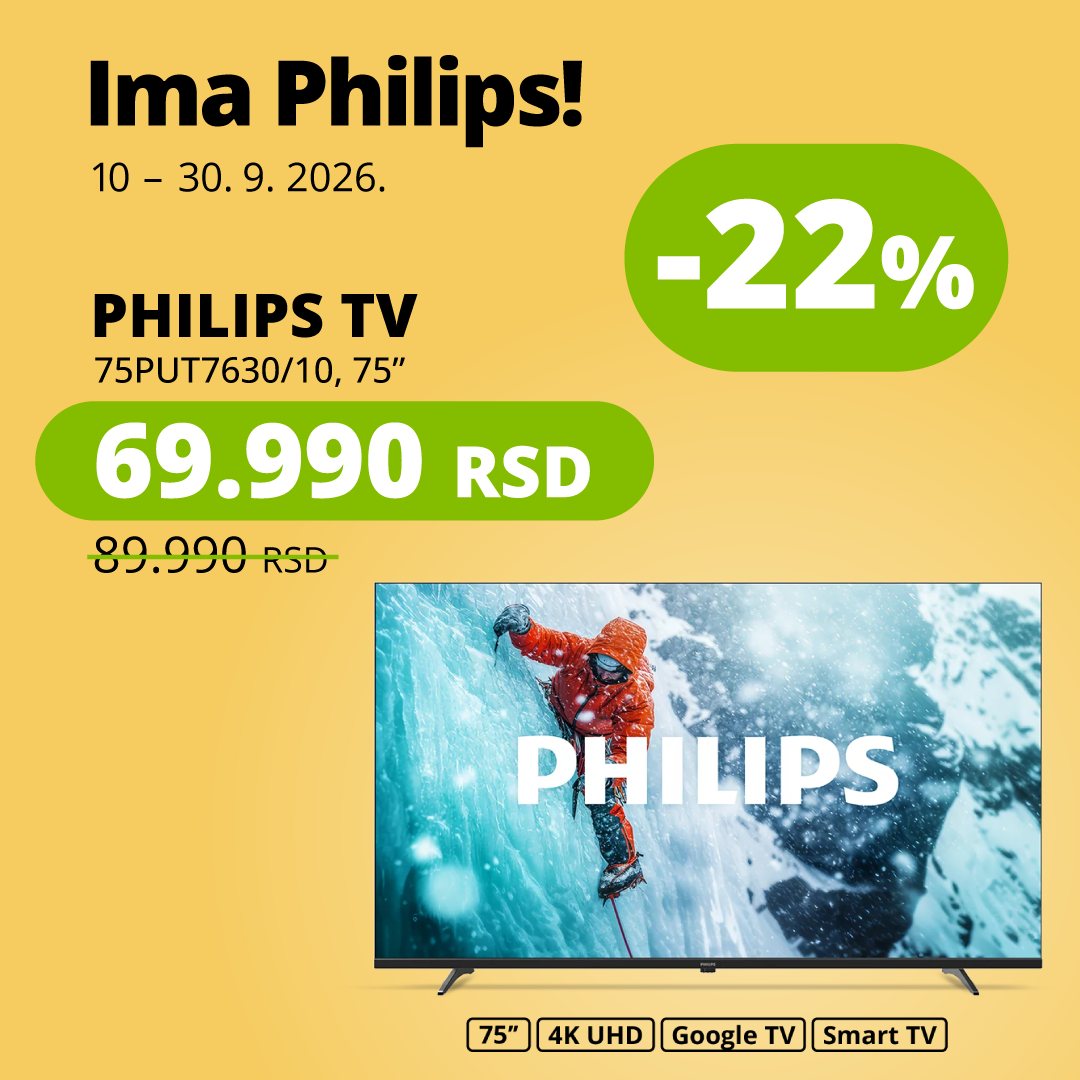 Ananas.rs Facebook ad: Philips televizori na akciji