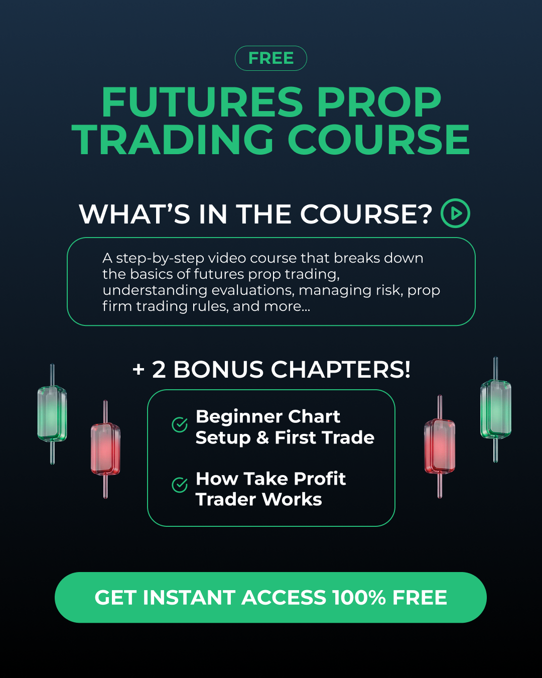Take Profit Trader Facebook ad: Want to Learn Futures in 2026?