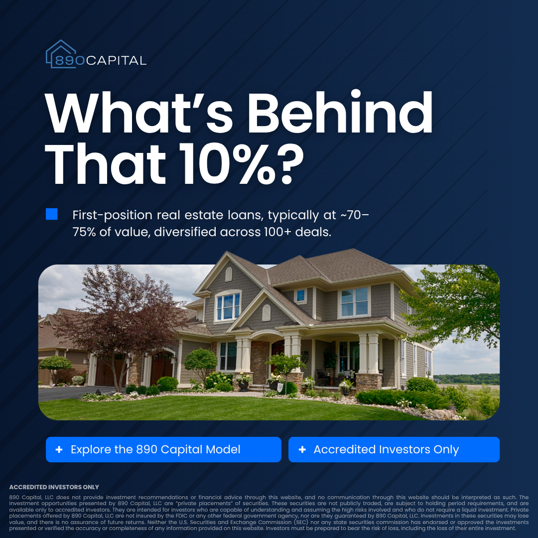 890 Capital Facebook ad: $30M Deployed. 10% Fixed Interest.