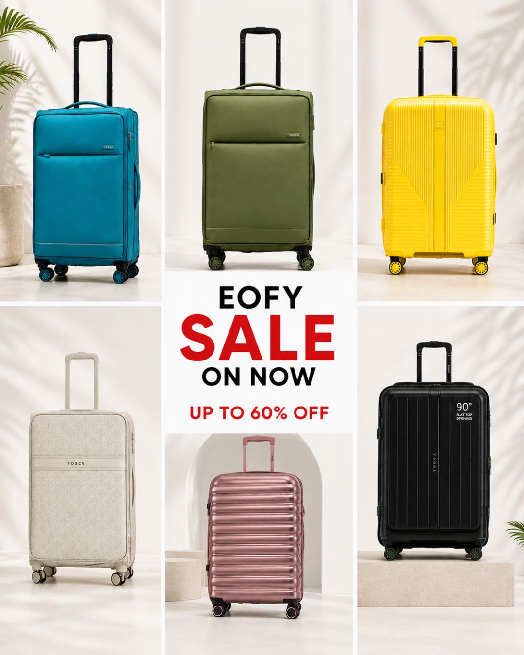 Tosca Travelgoods Australia Facebook ad: TOSCA EOFY SALE