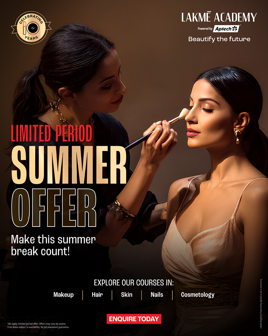 Lakme Academy Noida Sector 18 Facebook ad: Make Your Beauty Career This Summer