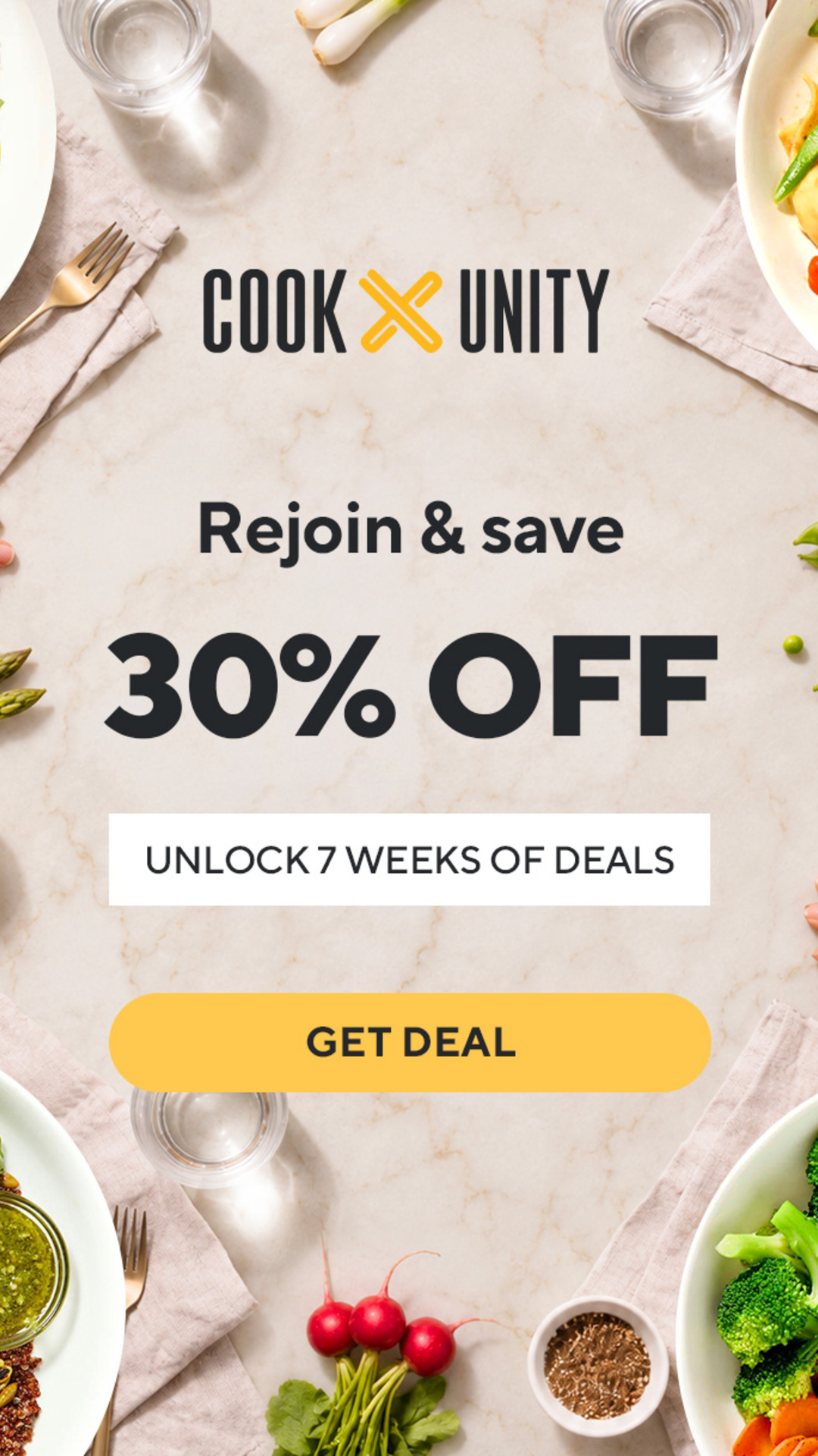 CookUnity Facebook ad