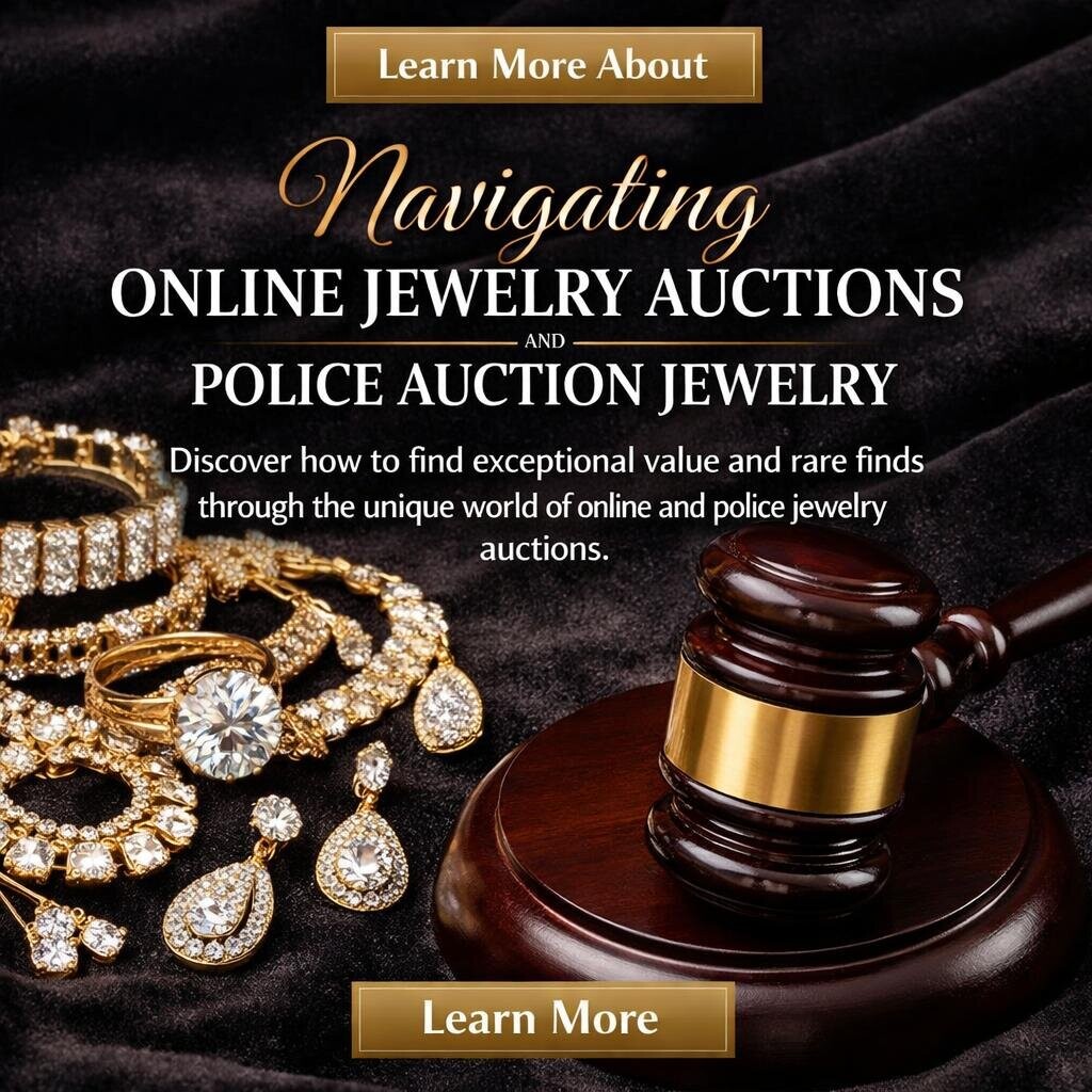 Knowledge Is Power Facebook ad: Navigating Online Jewelry Auctions and Police Auction…