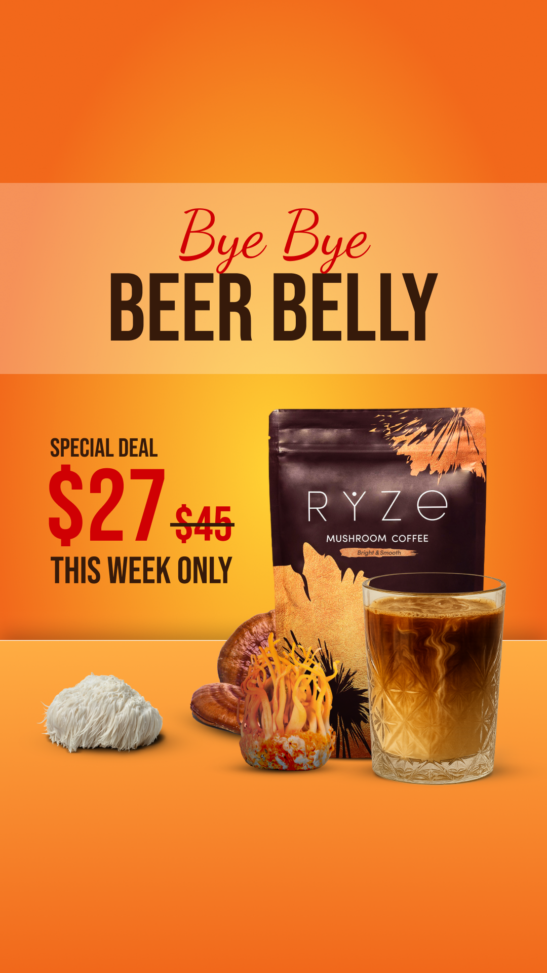 RYZE Superfoods Facebook ad